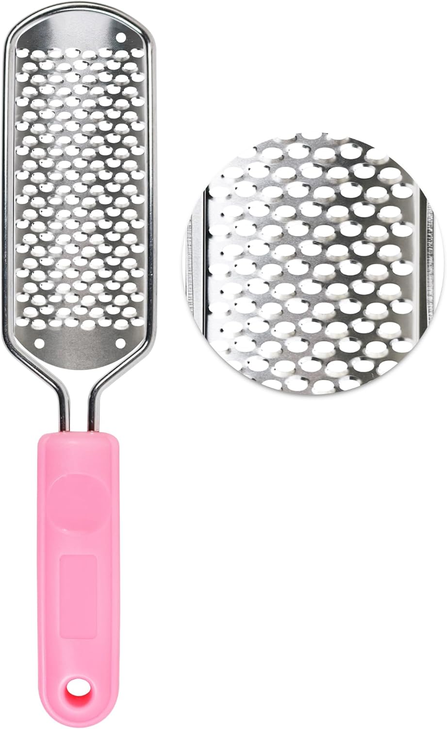 OWIIZI Foot File Pedicure Foot Scrubber for Callus Remover, Stainless Steel Foot Exfoliator Grater Feet Rasp Scraper Hard Cracked Dead Skin Removers for Wet and Dry Foot image number 2
