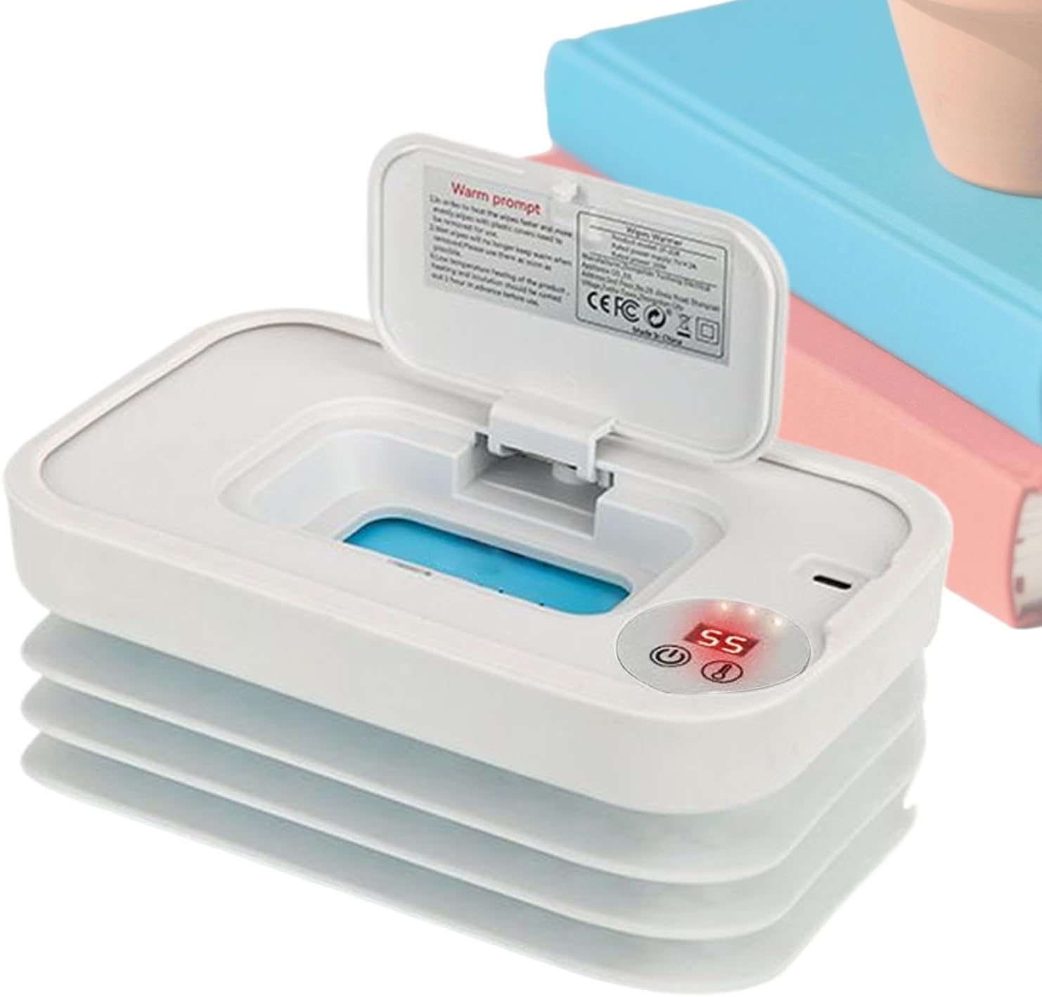 Wipe Warmer for Baby,Portable Wipe Warmer and Dispenser Cordless | Rapid Heating Baby Product for Road Trips Business Trips Car Camping