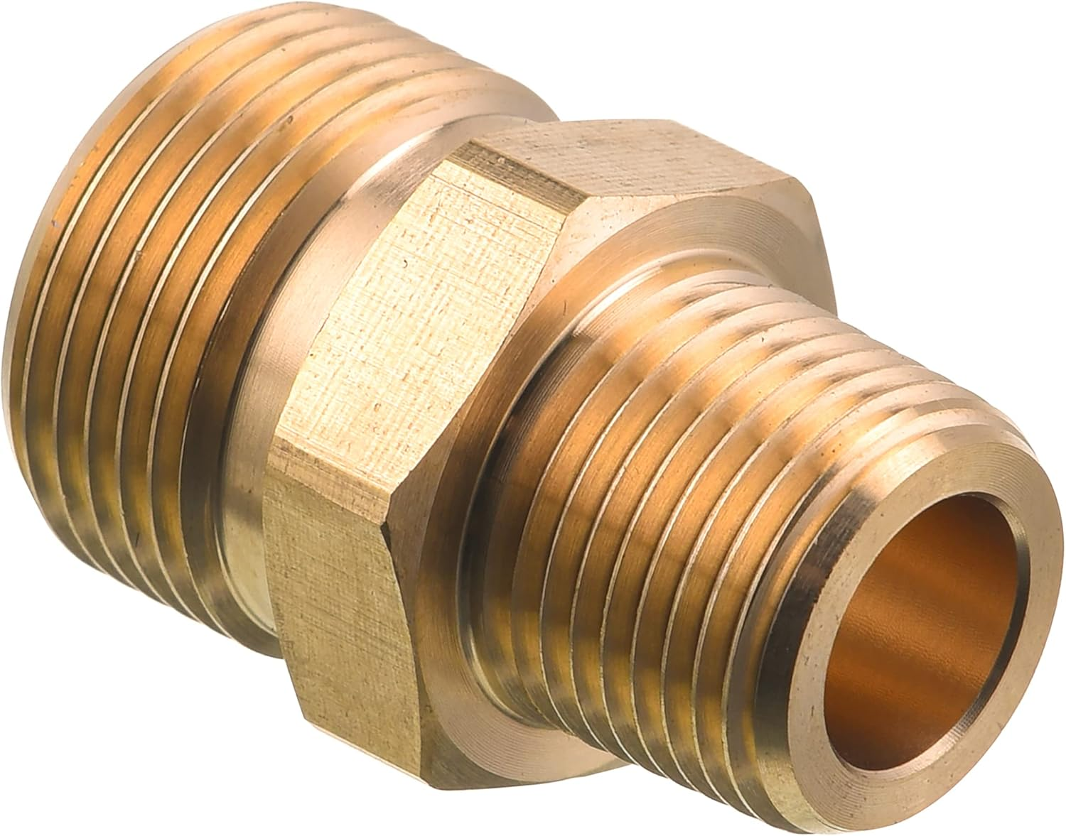 M MINGLE M22 Pressure Washer Fitting, 3/8 Inch NPT Male to M22 14Mm Male Adapter, 4500 PSI image number 4
