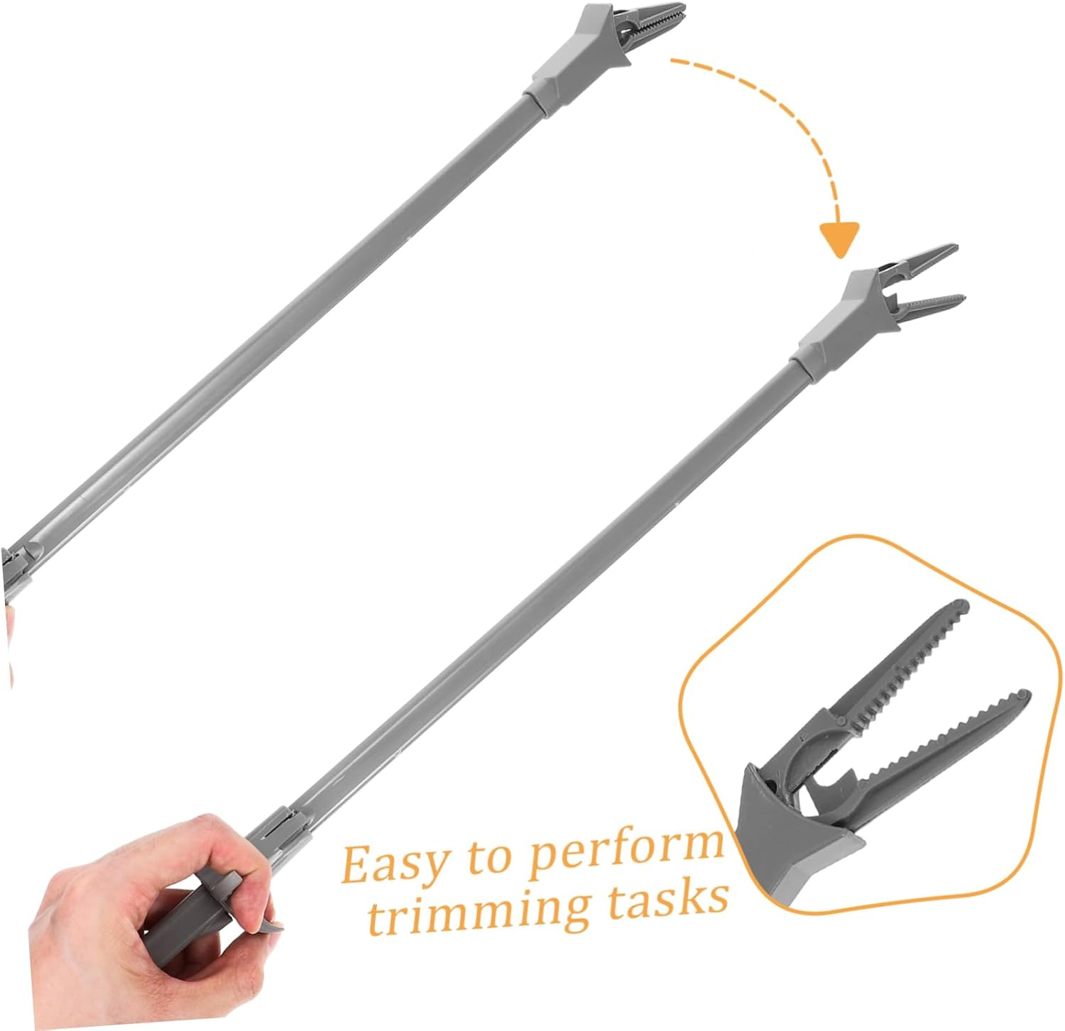 50Cm Aquarium Tweezers Tongs Plastic Aquarium Tongs Plant Maintenance Tool for Fish Tank Aquascaping Plants image number 4