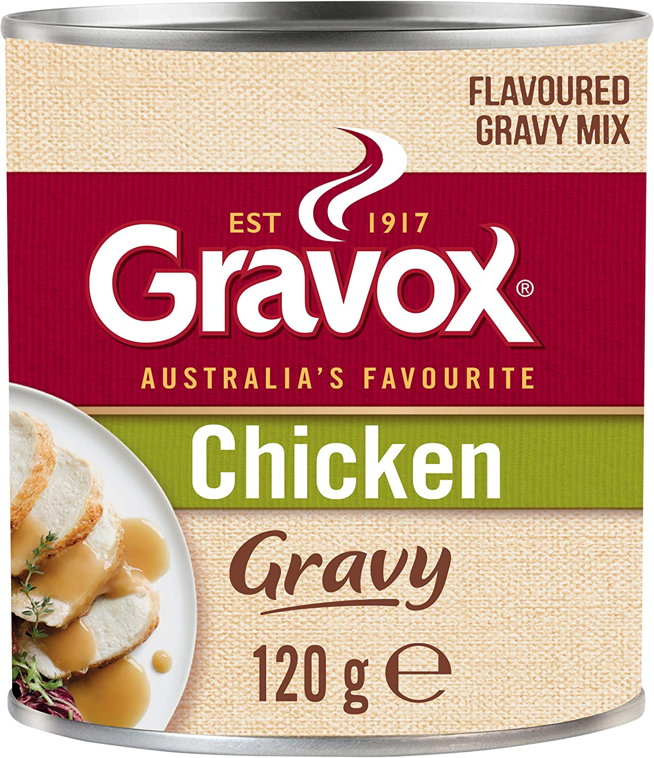 Gravox Chicken Gravy Mix Tin for Gravy and Liquid Stock Instant Gravy Powder 120G image number 1
