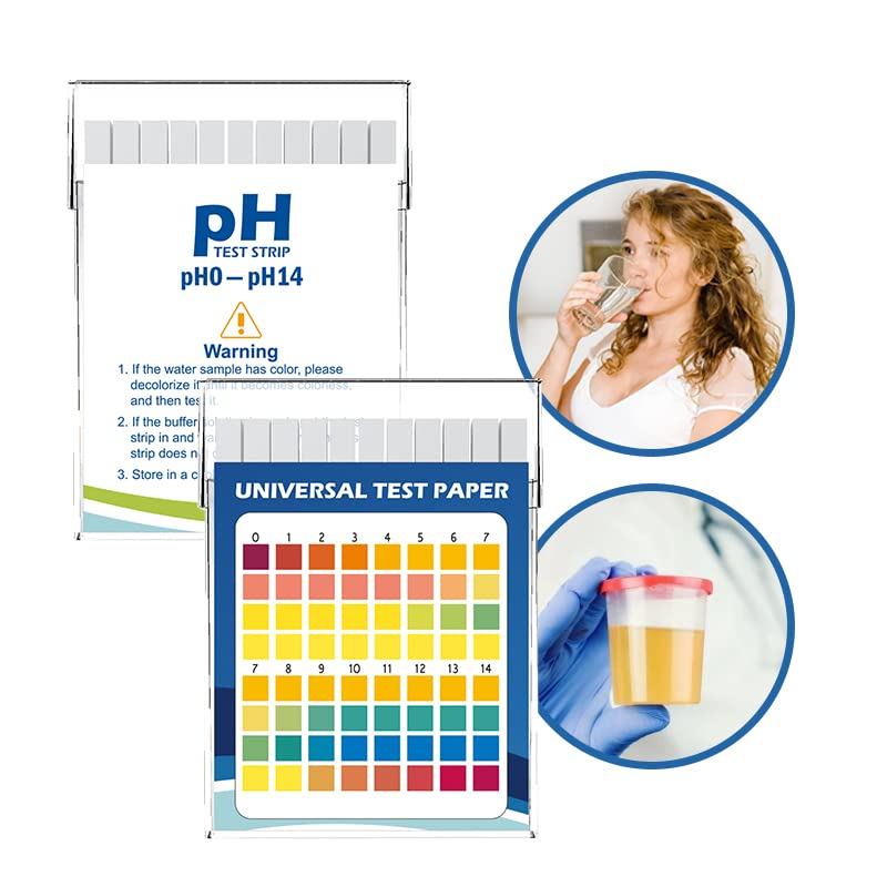Plastic Ph Test Strips, Universal Application (Ph 0-14), 100 Strips | for Saliva, Soap, Urine, Food, Liquids, Water with Soil Testing, Lab Monitoring, Etc. image number 4