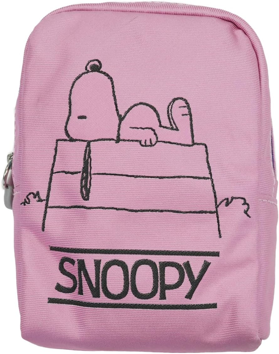 Peanuts PNDW1631 Peanuts Cosmetic Bag (Snoopy, Neon Color Pattern), Pink image number 4