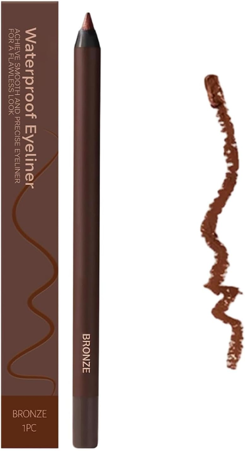 24 HR Waterproof Eyeliner Pencil Duo &ndash; 2-In-1 Sharpenable Eye Liner & Eyebrow Pencil, Smudge-Proof, Long-Lasting, Fading, Smooth Application for Easy Coloring .Waterproof & Sweatproof (Plum)