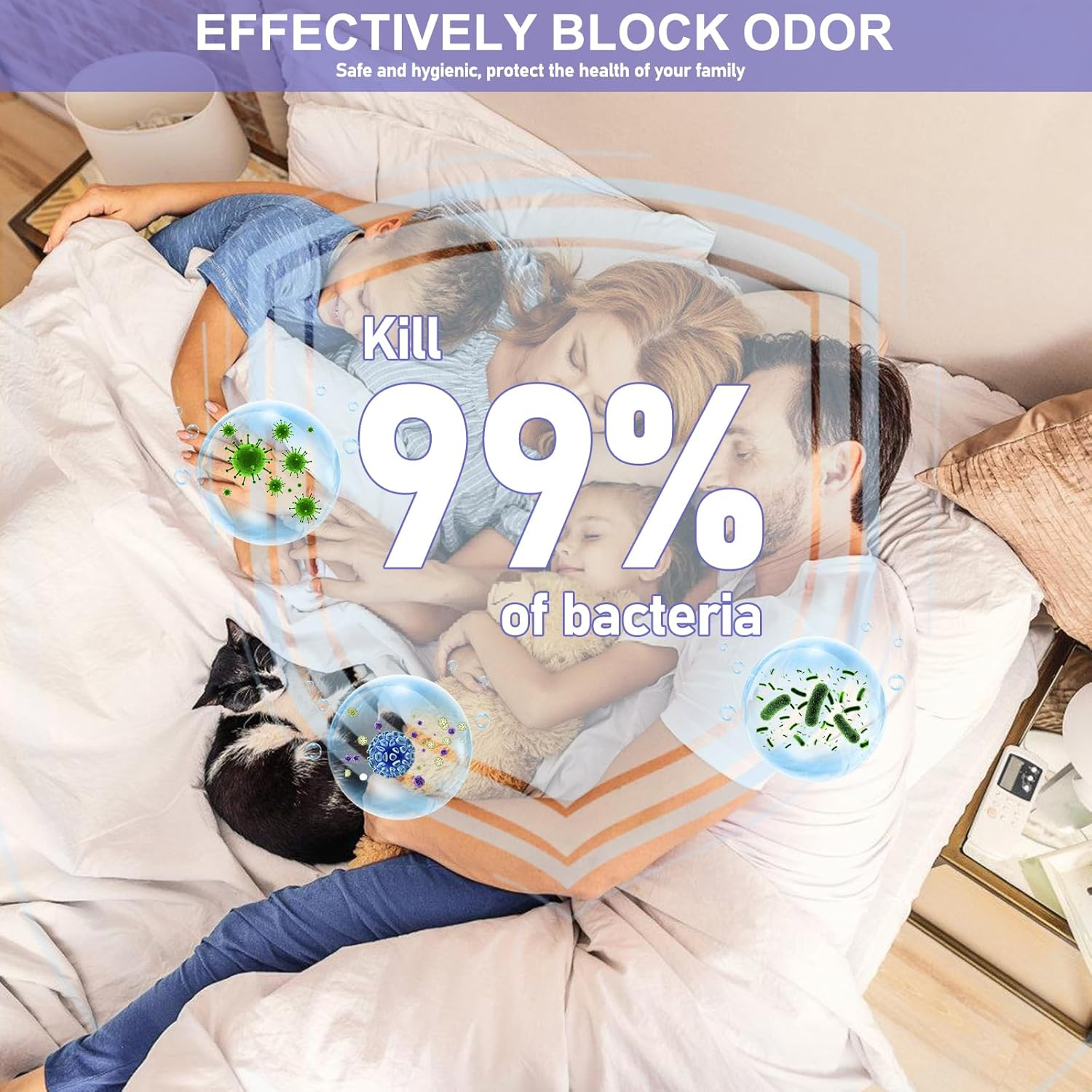 Pack of 6 Nappy Bin Refill Film Compatible with Basket, 16 L Refill Bag, Refill Film, Nappy Bin, Rubbish Bag, Nappy Bag, 12 M Long Nappy Disposal Bags image number 5