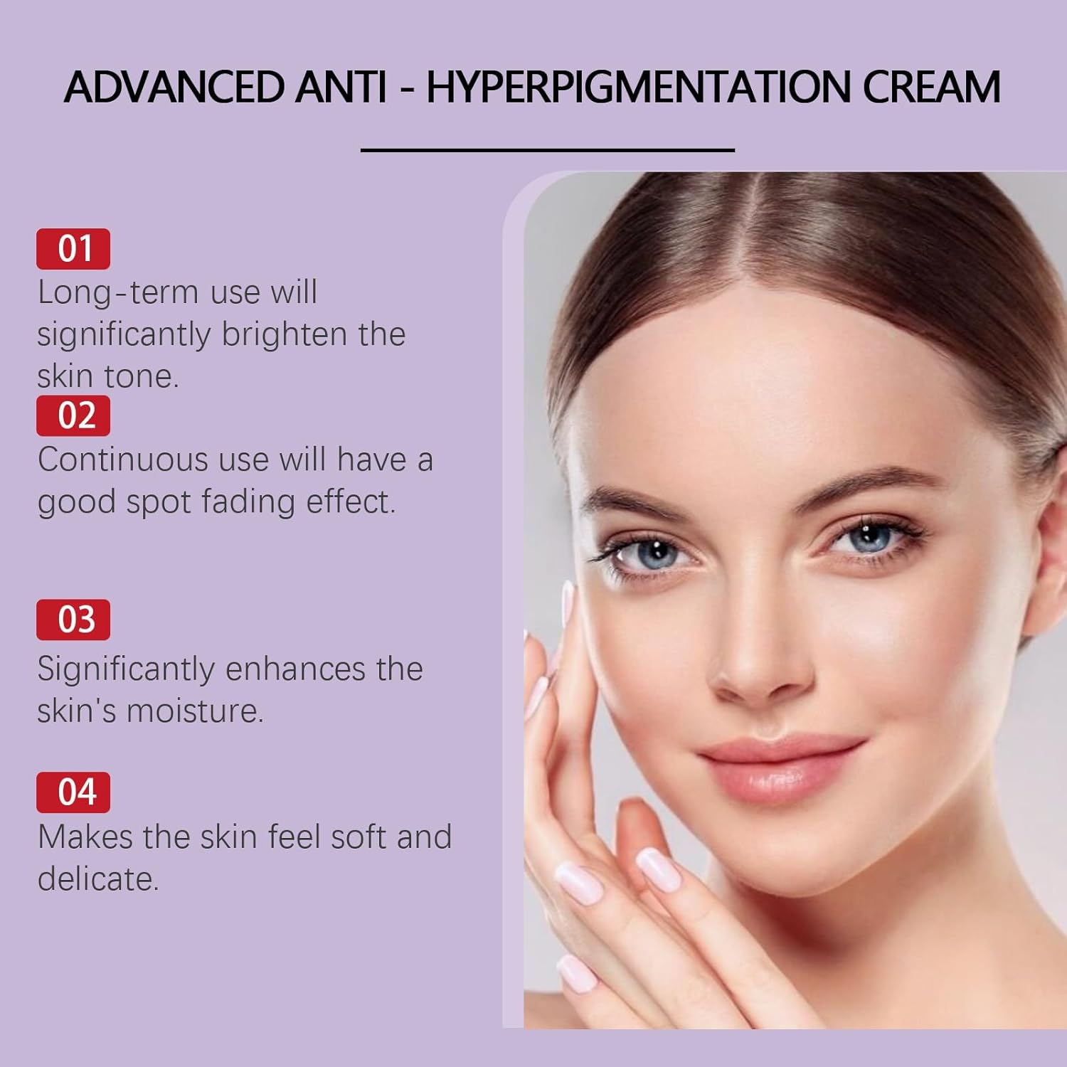 Advanced anti Hyperpigmentation Cream - Dark Spot Remover & anti Aging Face Treatment, Brightening Moisturizer for All Skin Types, Hyperpigmentation Correcting Cream 30G (1) image number 6