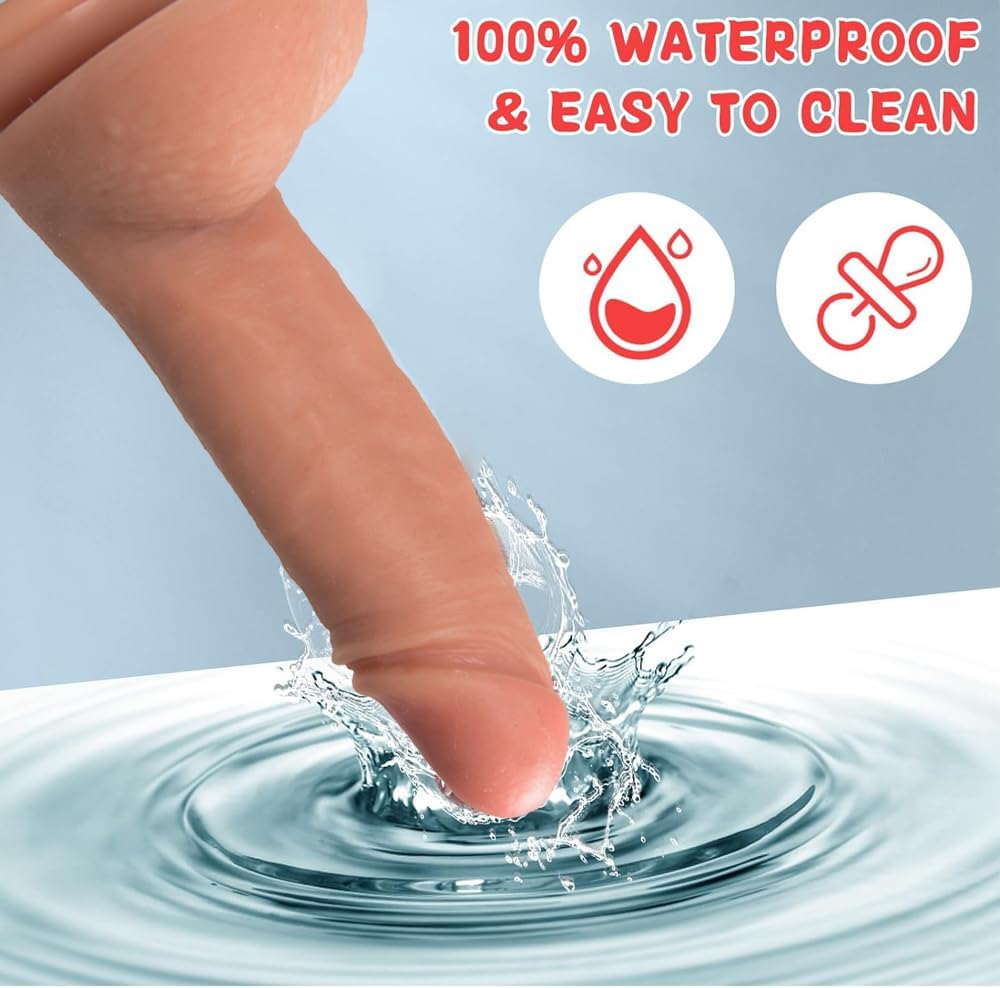 Dildos Realistic Dildo Sex Toy for Adult Women Men Anal G-Spot Stimulation Lifelike Soft Silicone Penis with Strong Suction Cup Sex Toys Women Sex Toy 7.48 Inch DL02 image number 4