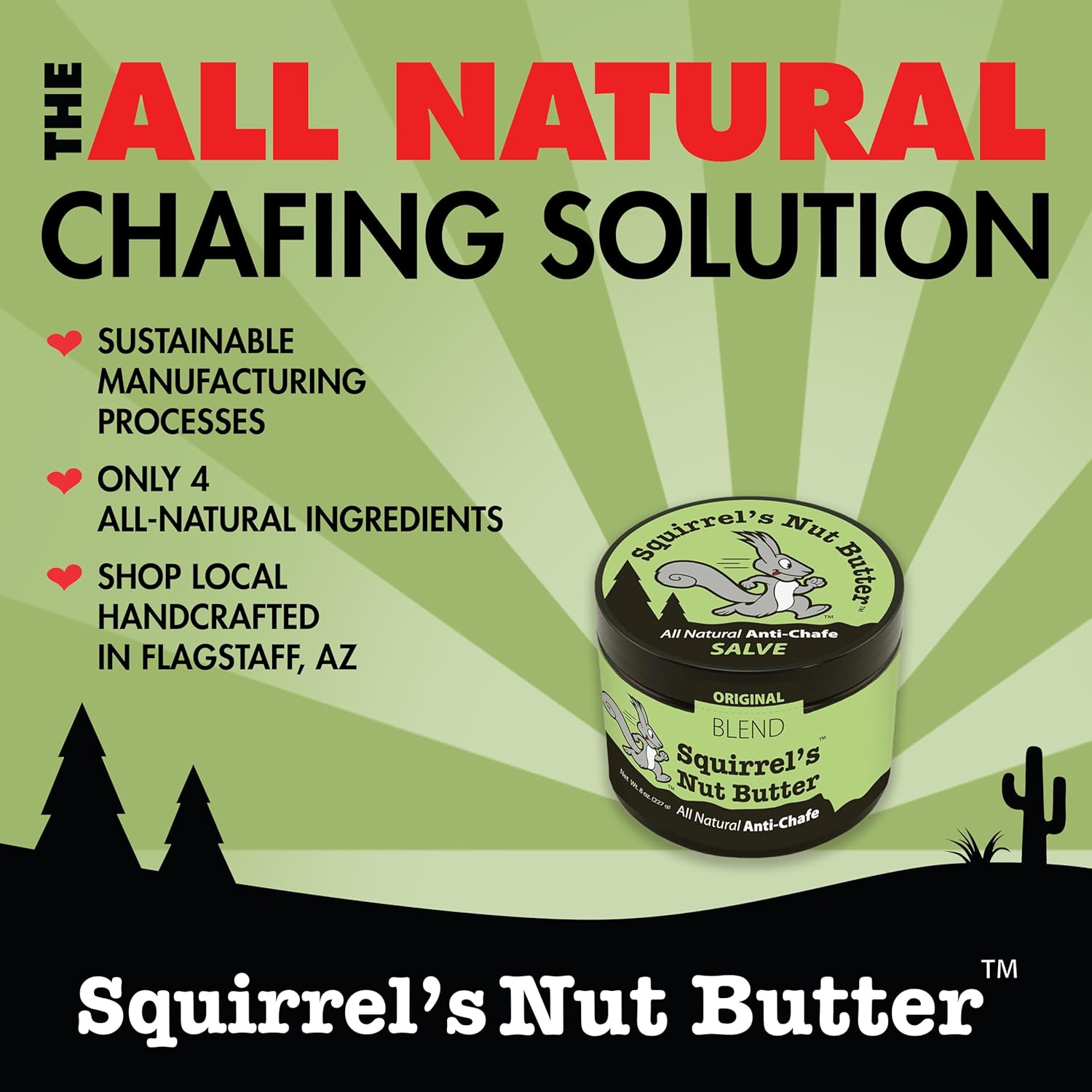Squirrel'S Nut Butter All Natural anti Chafe Salve, Tub (60Ml)