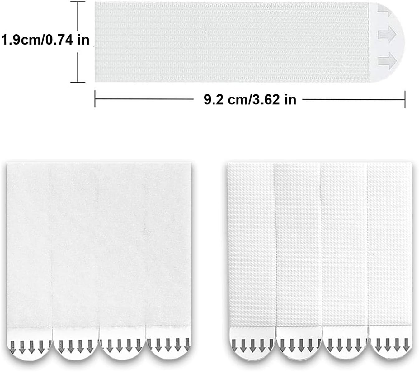 12 Pairs Large Picture Hanging Strips Heavy Duty, Sticky Picture Hangers for Walls,Hanging Pictures without Nail,Damage Free No Nails Adhesive Poster Strips for Frame Hanging Mounting Strips(24 Strips)