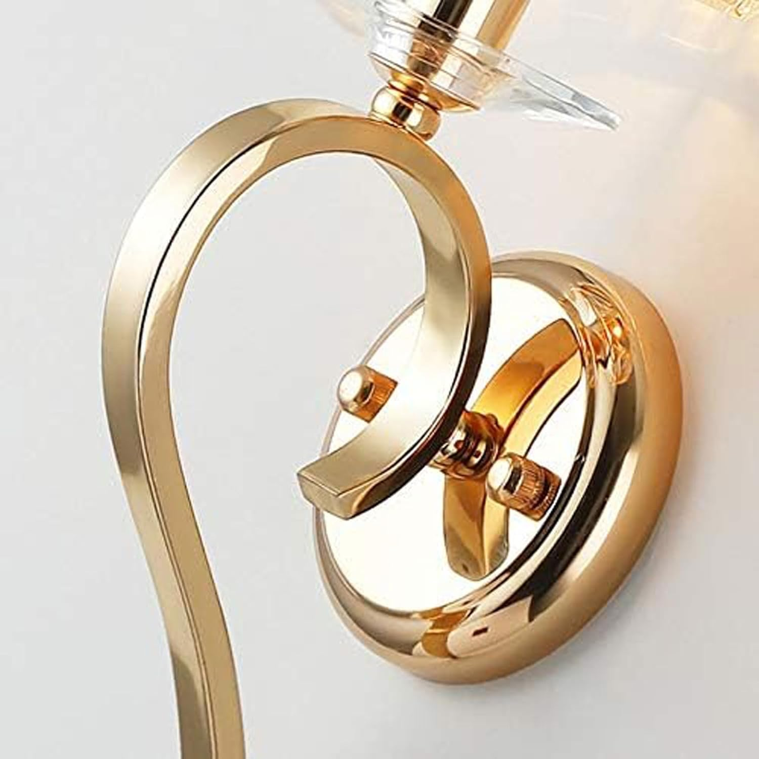 Crystal Wall Lamp Wrought Iron Lamp Body Crystal Lampshade Villa Hotel Study Hall Corridor Aisle Living Room Interior Lighting Wall Lighting image number 2