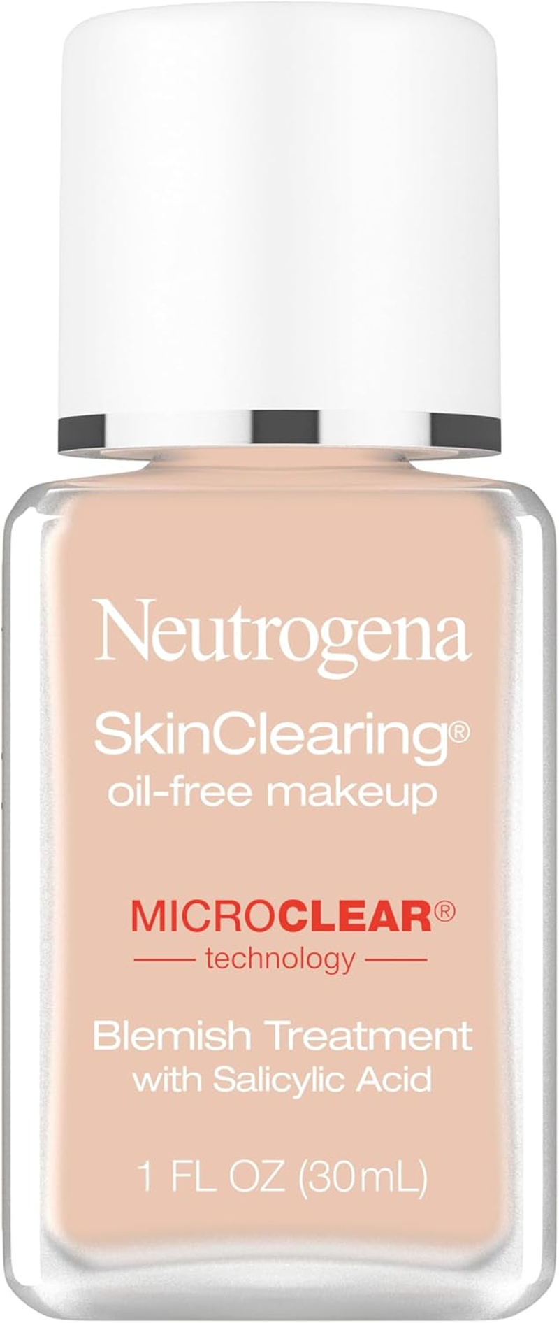 Neutrogena Skinclearing Makeup, 20 Natural Ivory, 1 Fl. Oz.