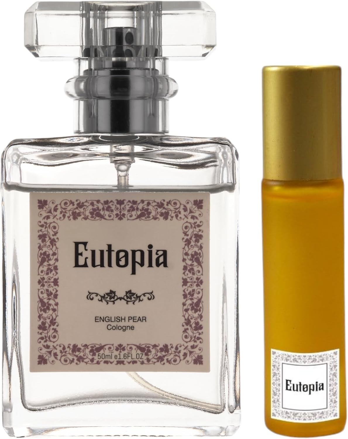 Eutopia Perfumes | English Pear Set 50Ml Perfume + 10Ml Perfume Oil | Inspired by Jo-Malone English Pear & Freesia | Perfume for Women