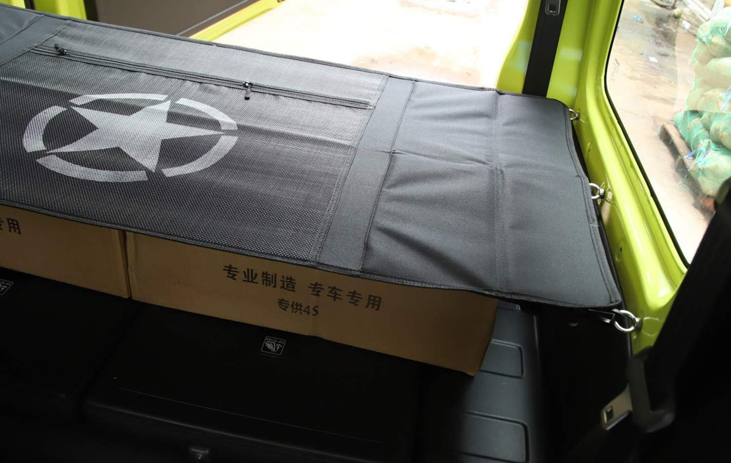 Car Trunk Organizer for Suzuki Jimny JB64 JB74 2019 2020 2021 2022 2023 2024 Rear Trunk Storage Curtain Cover with 6 Screws Large Storage Bag (Five Star) image number 1