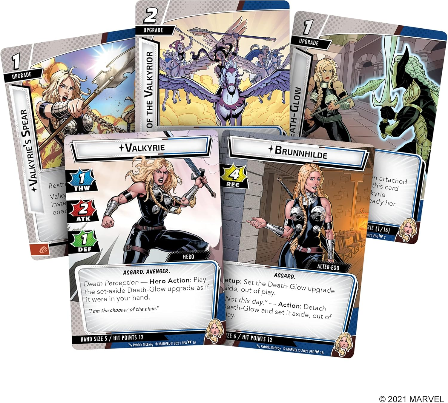 Fantasy Flight Games Marvel Champions LCG Valkyrie Card Game image number 2