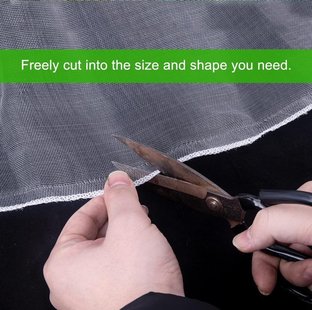 Springup Garden Netting Plant Mesh, Pest Barrier, Floating Row Covers Ultra Fine Mesh Protection Netting Bird Barrier for Vegetables, Strawberry, Flowers, Fruits, DIY Crafts, 10 Sizes (10X2.5M)