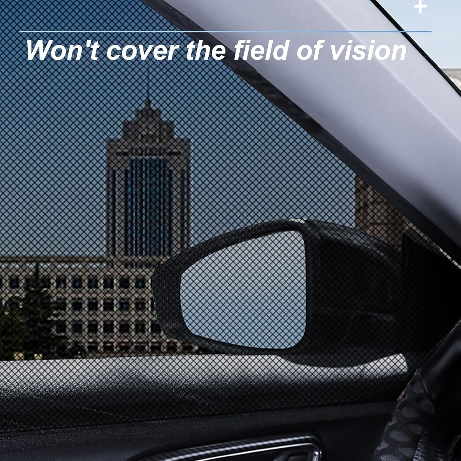 4Pcs Stretchable Breathable Sunshades for Car Windows - Sun Shade Curtain, Soft Rear Side Window Cover, Privacy Curtains, Mesh Side Window Cover image number 1