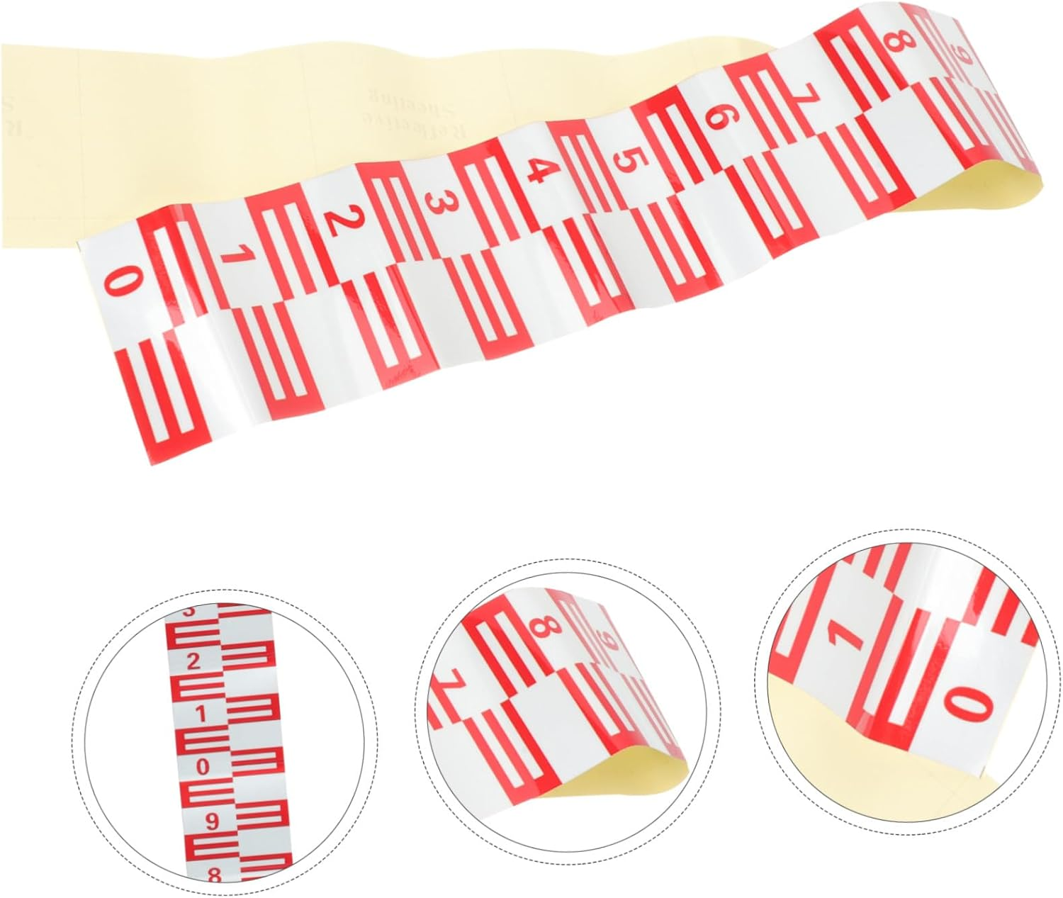 POPETPOP Reflective Self-Adhesive Pool Water Level Gauge Corrosion-Resistant Ruler with Clear Scale for Accurate Measuring and Easy Installation image number 5