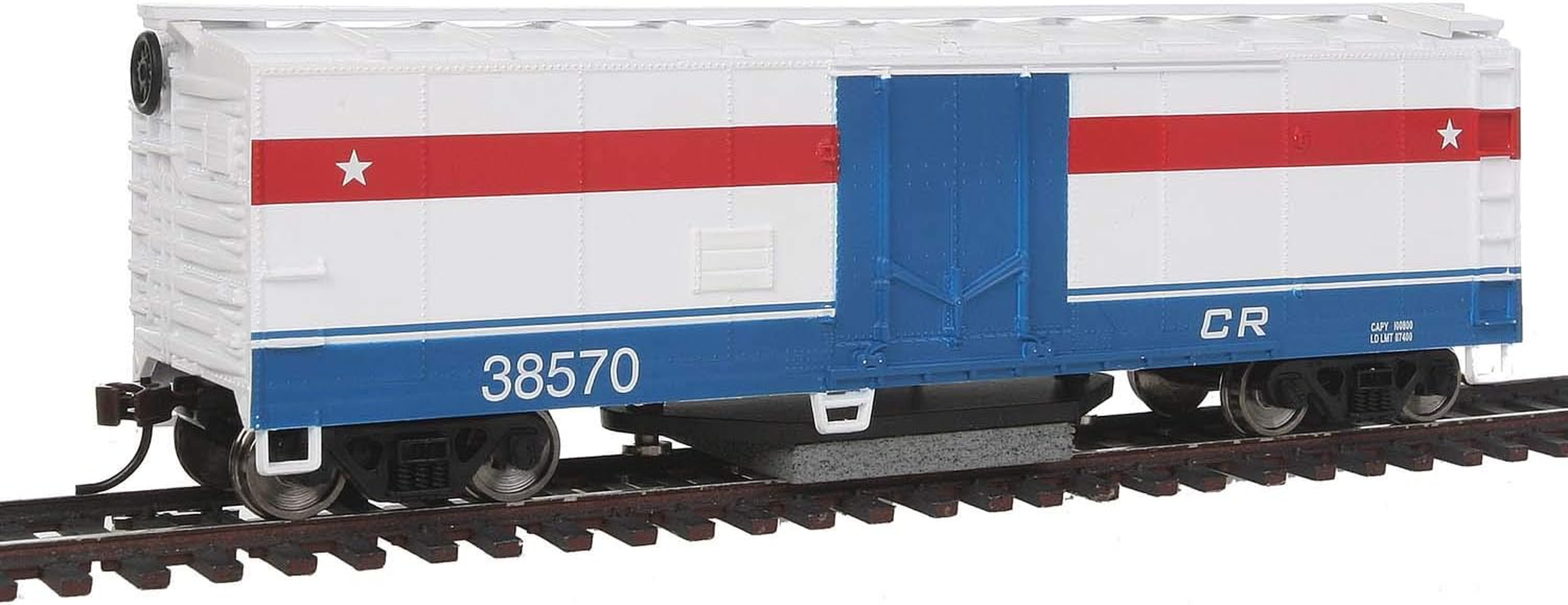 Walthers Trainline 40' Plug-Door Track Cleaning Boxcar New Haven 36833 image number 2