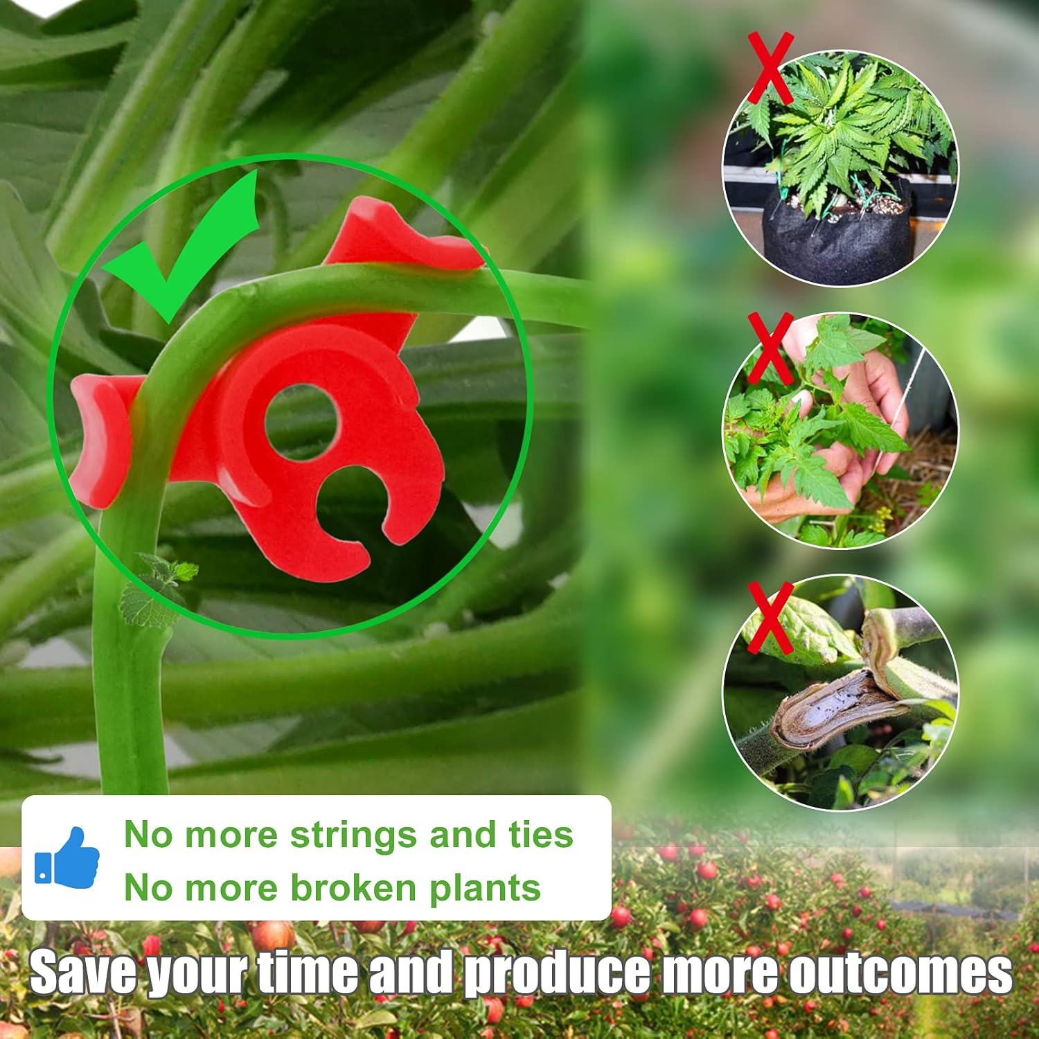 Business King Plant Training Clips 30 Pcs 90 Degree New Generation Low Stress Plant Clips to Bend Plant Clips to Train Plant (30 Pcs)