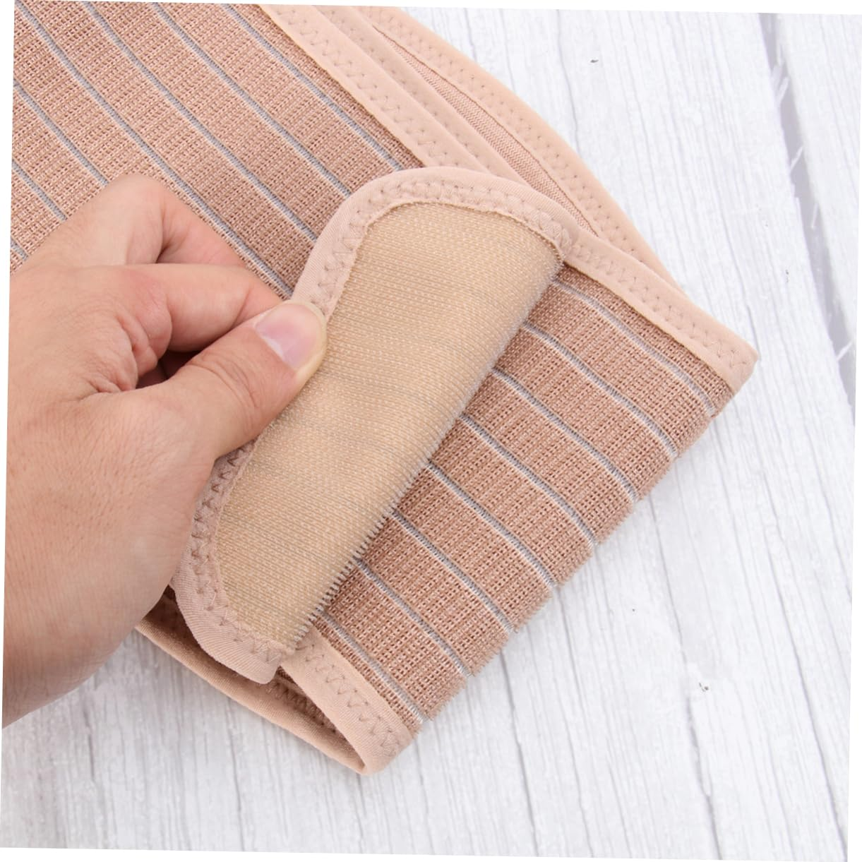 Maternity Belly Belt and Back Brace Abdominal Support Band, Beige Free Size Pregnancy Protector for Waist Care and Lower Abdomen Support Women