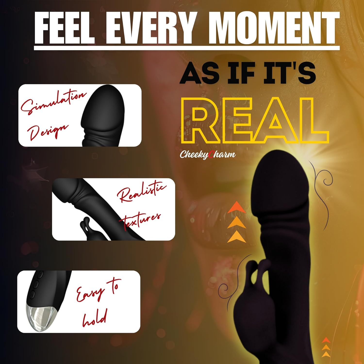 G-Spot Rabbit Vibrator - Dual Motor Clitoral Stimulator with 10X10 Vibration Patterns, Rechargeable Body-Safe Silicone, Waterproof IPX7 Rabbit Dildo for Women and Couples image number 1