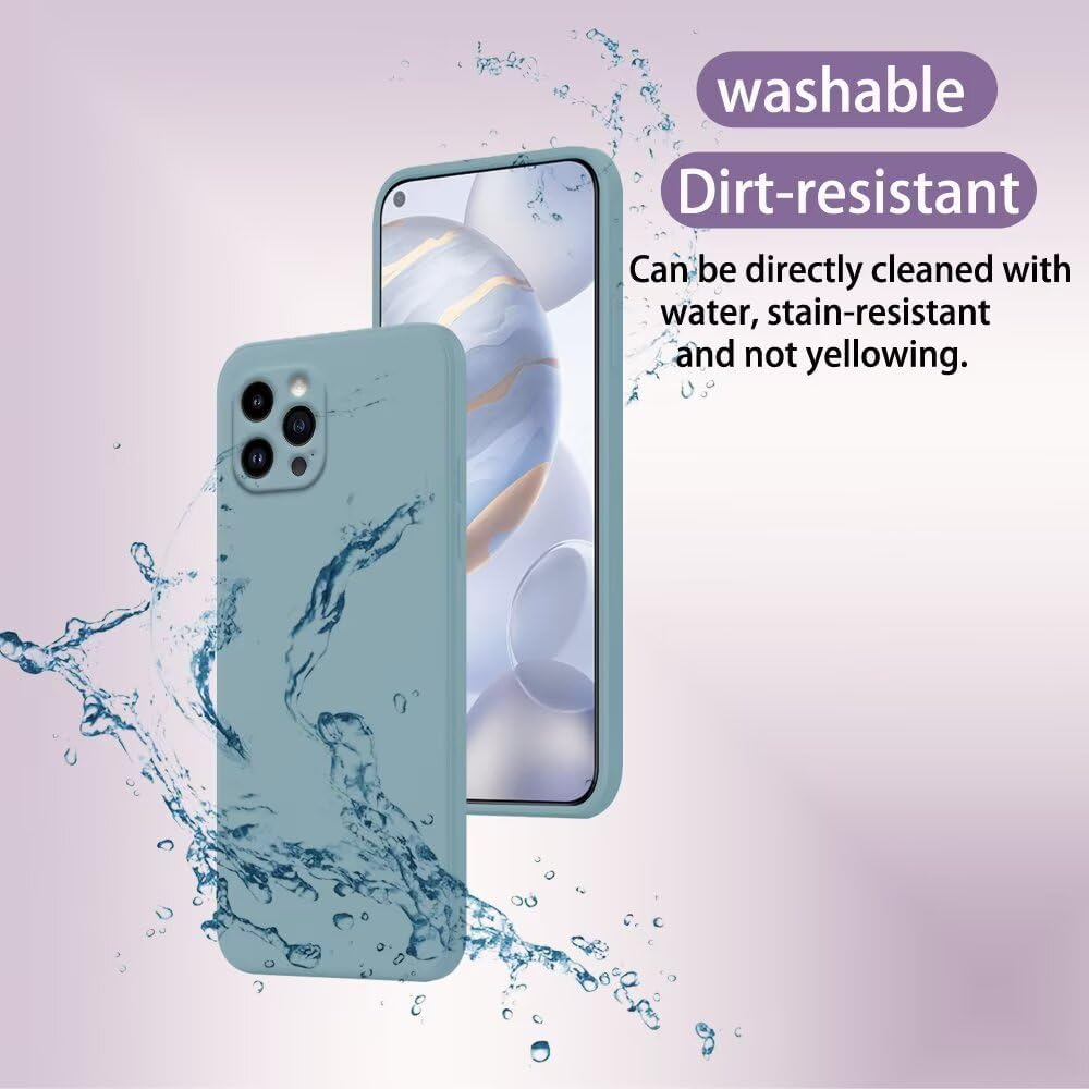 HONLEN Case for Oppo Reno14 5G / Oppo Reno 14 5G Protective Case, (6.59 Inches) Liquid TPU Silicone Mobile Phone Case with Drop Protection Silicone Cover Matcha Green image number 2