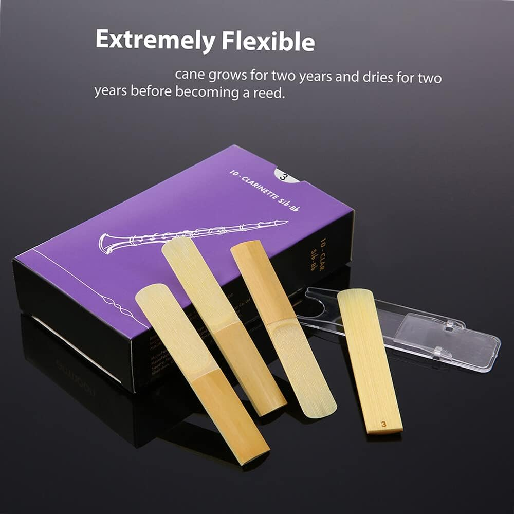 Xinyee Woodwinds Bb Clarinet Traditional Reeds Strength 3.0, 10Pcs/ Box image number 3