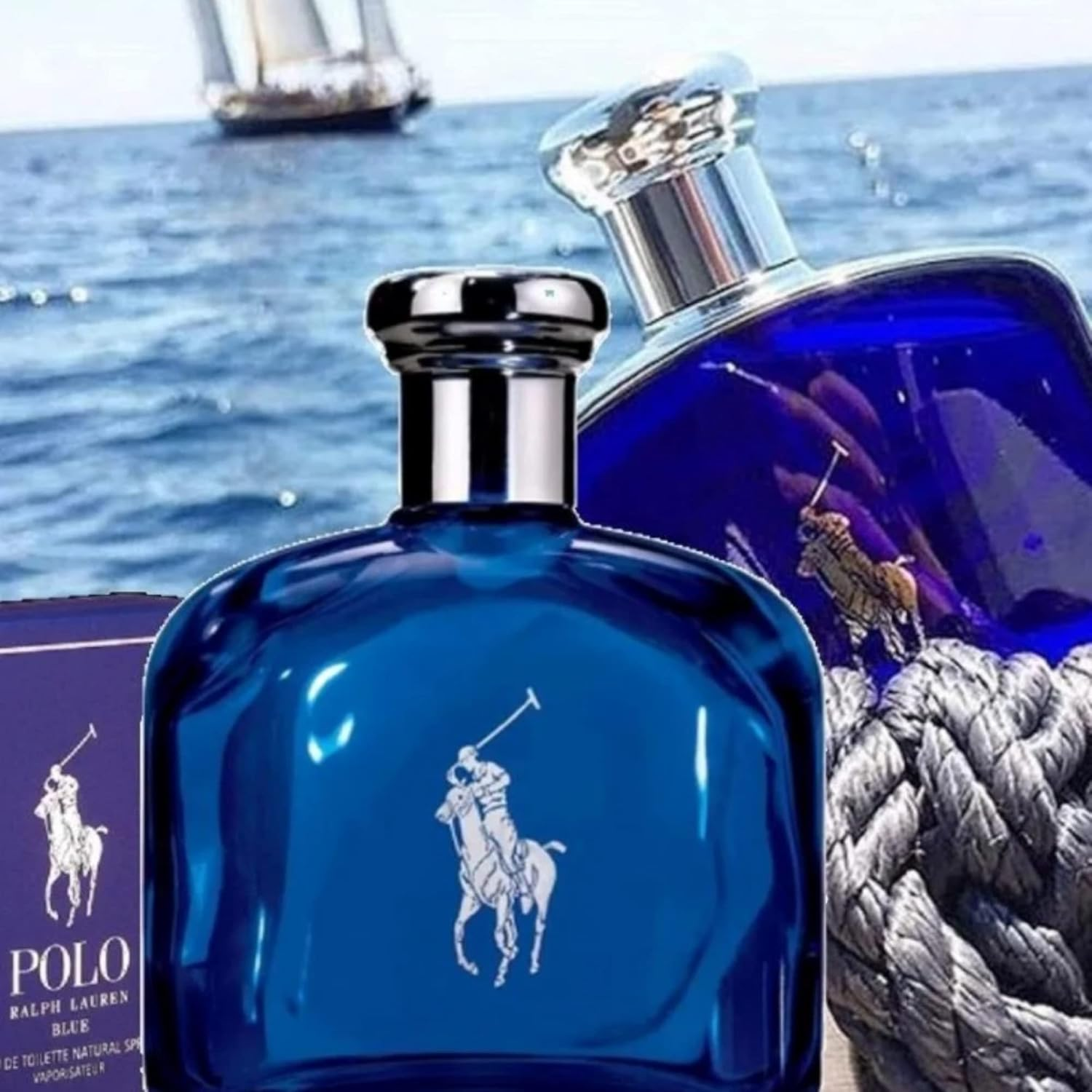 Ralph Lauren Polo Blue Eau De Toilette Spray for Men 125 Ml