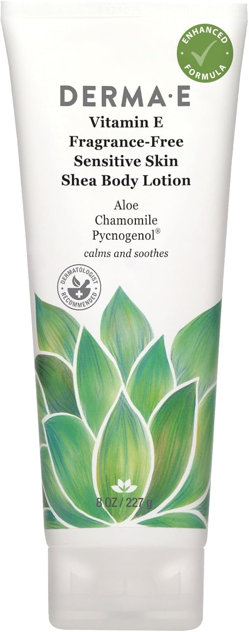 Derma E Vitamin E Intense Moisture Body Lotion, 8 Oz, Fragrance-Free Moisturizing Lotion with Shea Butter, Aloe Vera, Chamomile & Pycnogenol, Soothing Sensitive Skin Lotion image number 5