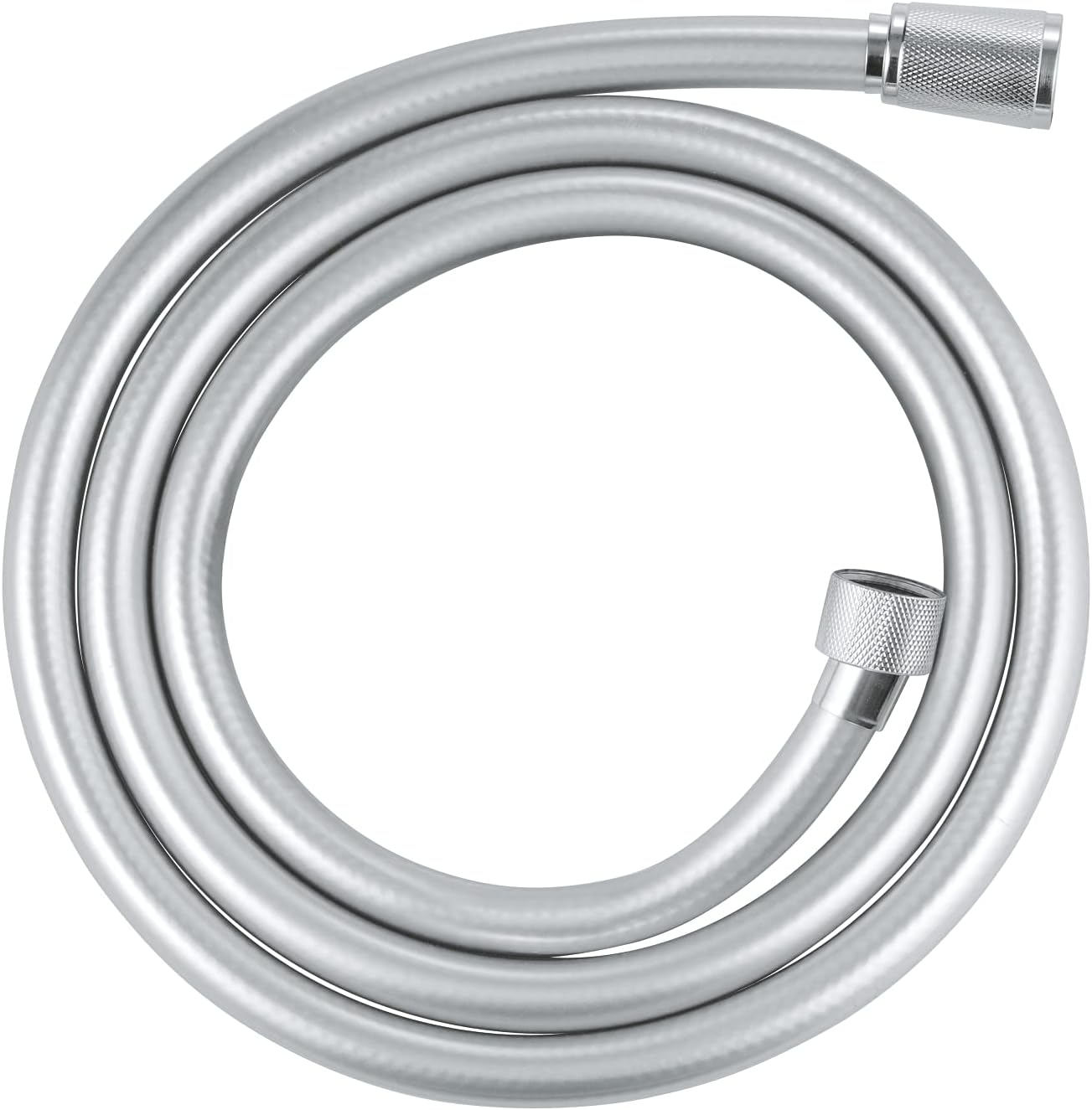 GROHE Vitalioflex Silver Long-Life Twiststop - Shower Hose 1.5 M (Tensile Strength 50 Kg, Pressure Resistance up to 12 Bar, Heat Resistance 75&deg;C, Universal Connection G 1/2" X 1/2"), Chrome, 22109000 image number 1