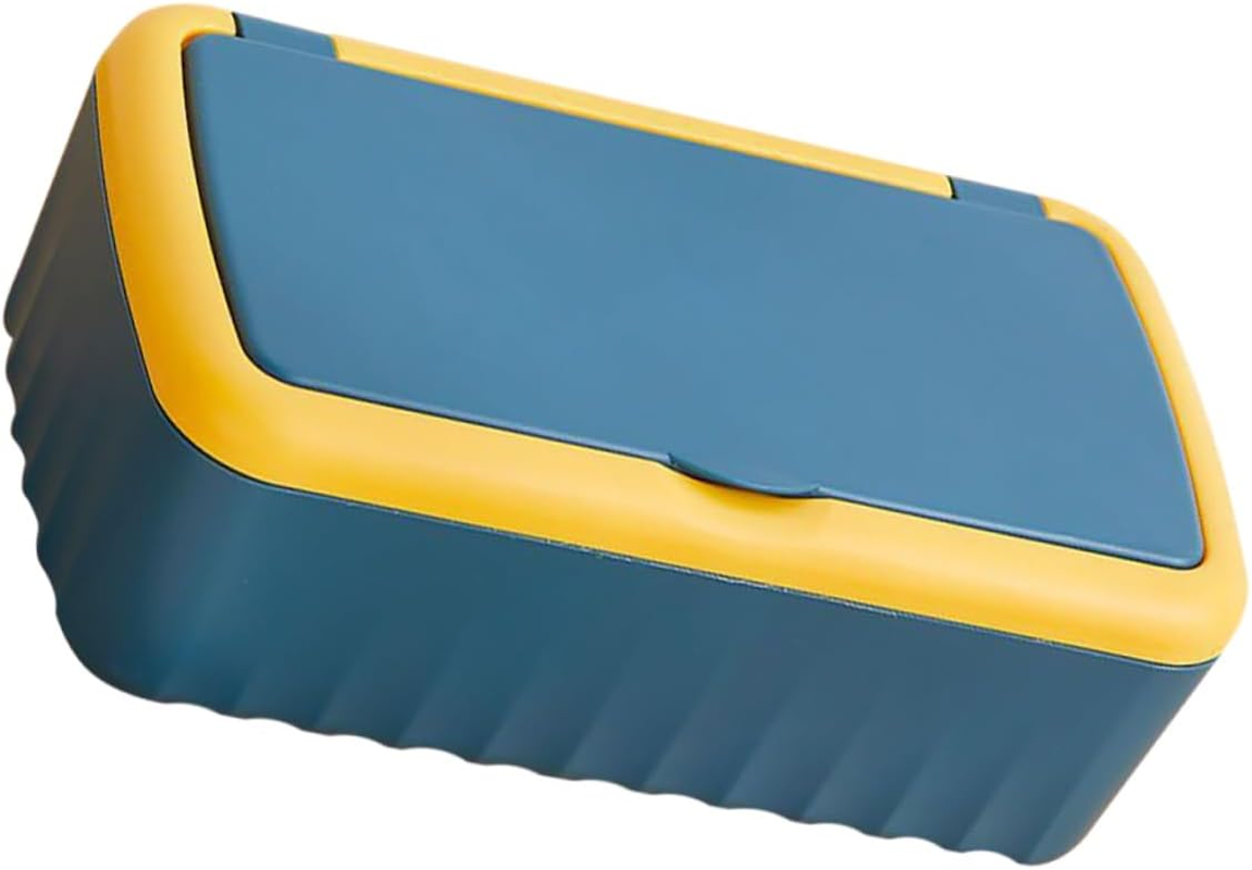 Multifunctional Wet Tissue Dispenser Large Storage Box for Wipes Sealed Tissue Box Lid Refillable Pouch Wipes Container for Bathroom image number 1