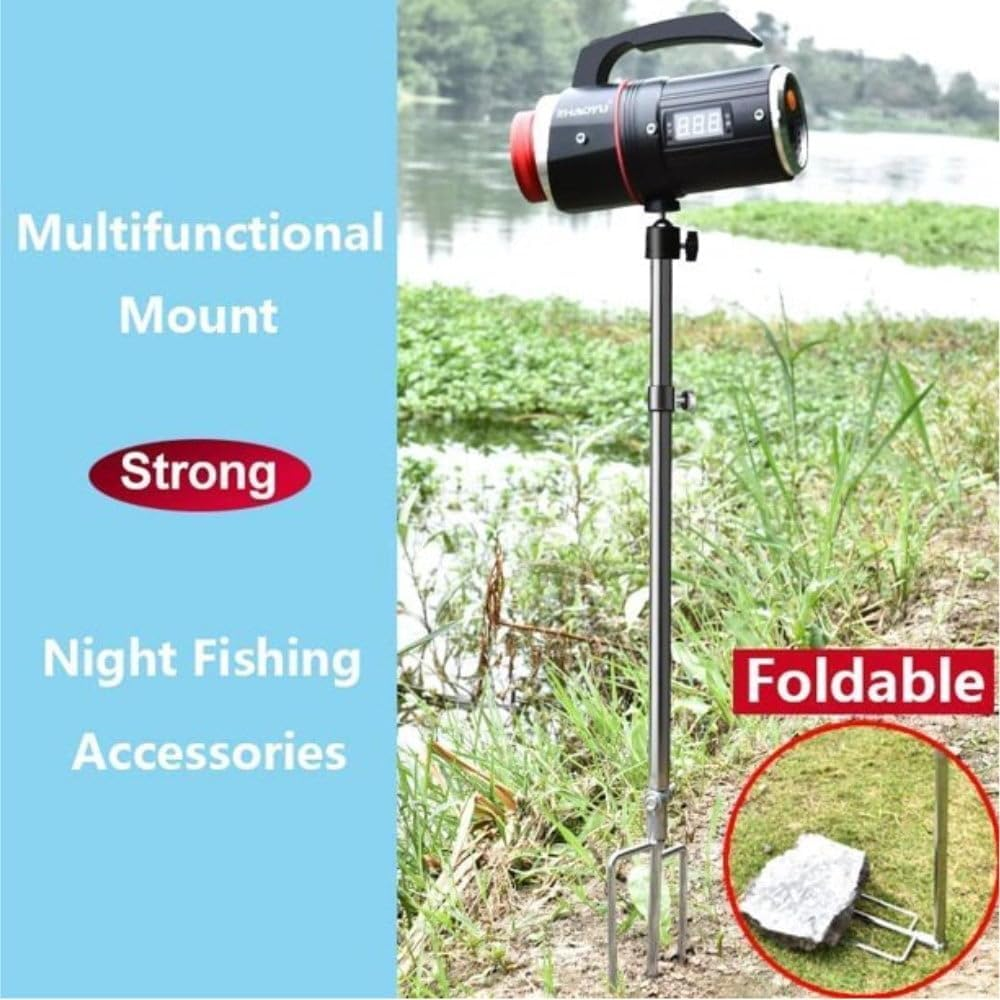 Adjustable Ground Mount Trail Game Camera Holder, Fishing Holder, Flashing Light Holder, Versatile Fixed Stand for Outdoor/Garden Use image number 1