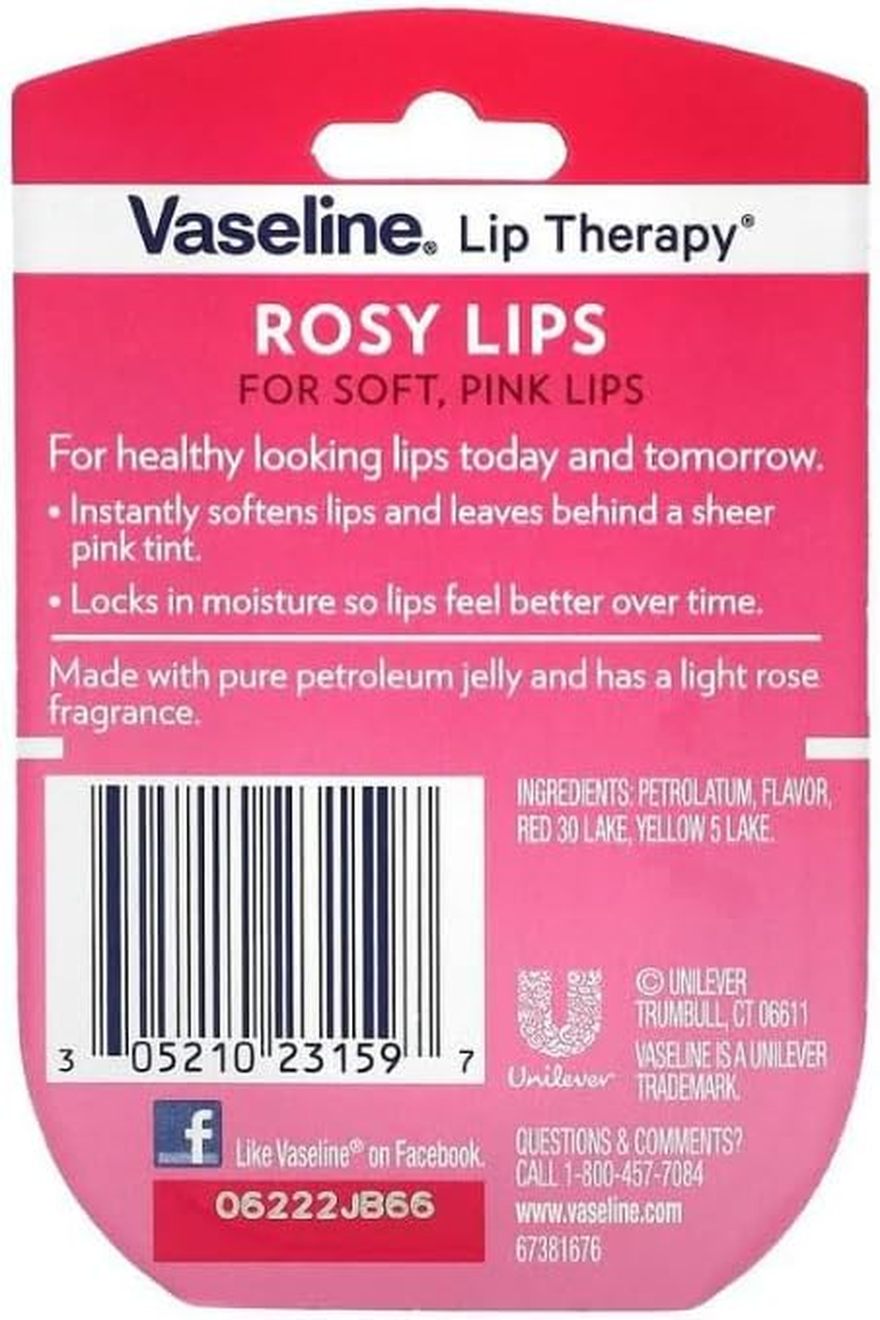 Vaseline Rosy Lip Therapy Size .25Z Rosy Lip Therapy .25Z image number 4