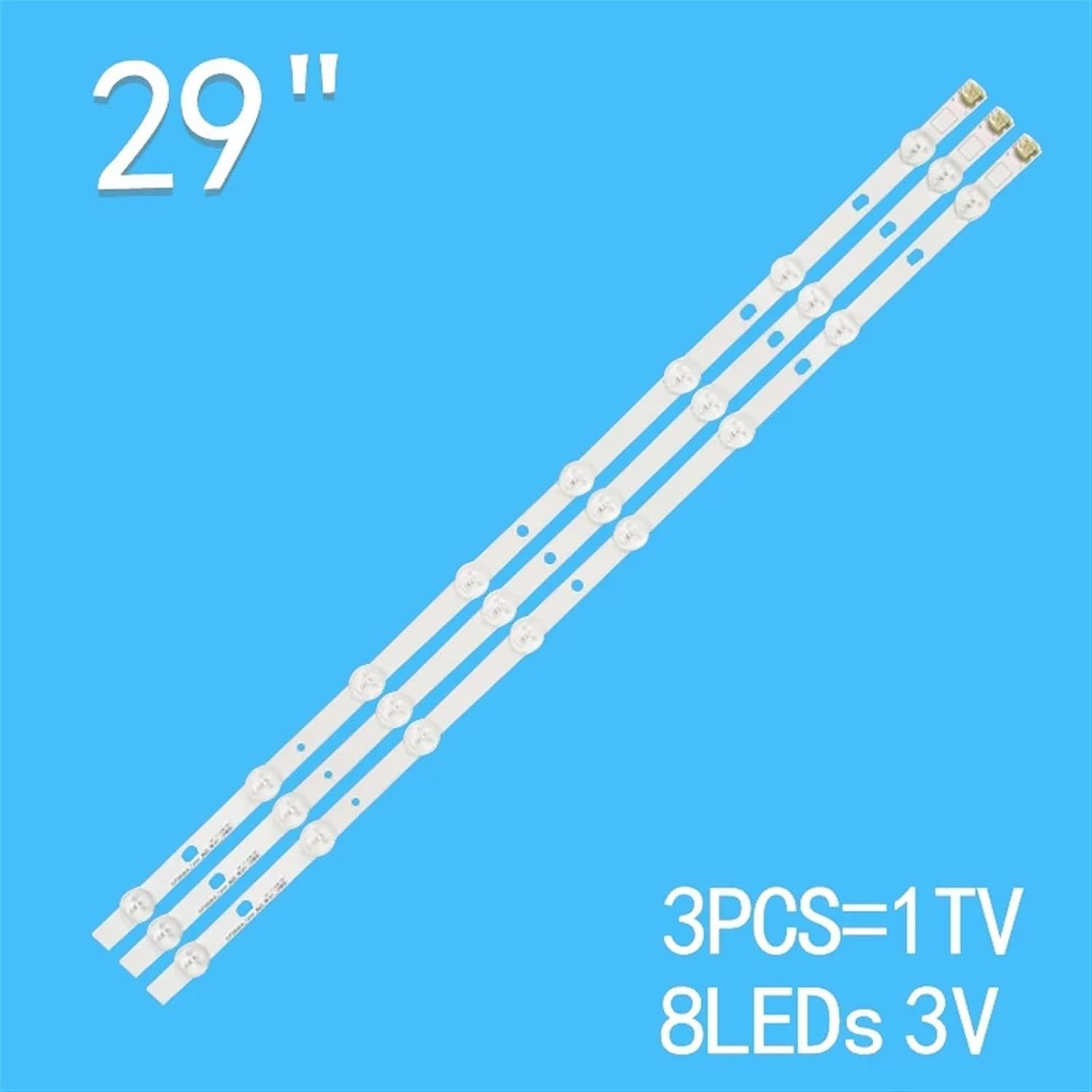 565Mm 3V 3-Piece TV Compatible with Toshiba 29-Inch 9P1300VT 29PB202T 29L2300 29L2333 29L4353 29L4363 29L2300DG 29L2333D LED Backlight SVT29