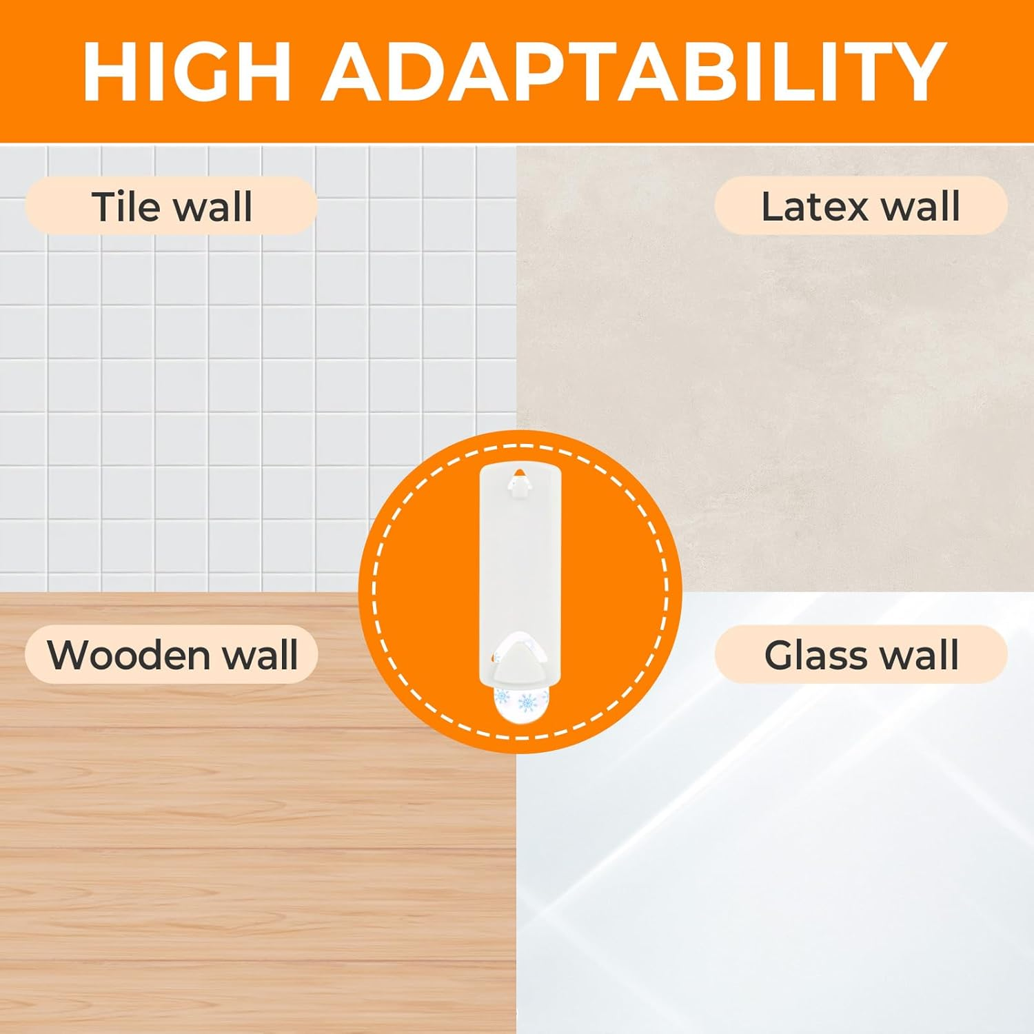 30 Pcs Large Universal Frame Hanger - 10 Heavy Duty Picture Hangers with 20 Removable Adhesive Strips, No Nails Wall Hooks for Damage-Free Hanging, Ideal for Posters, Paintings & Photos, Easy to Use image number 6