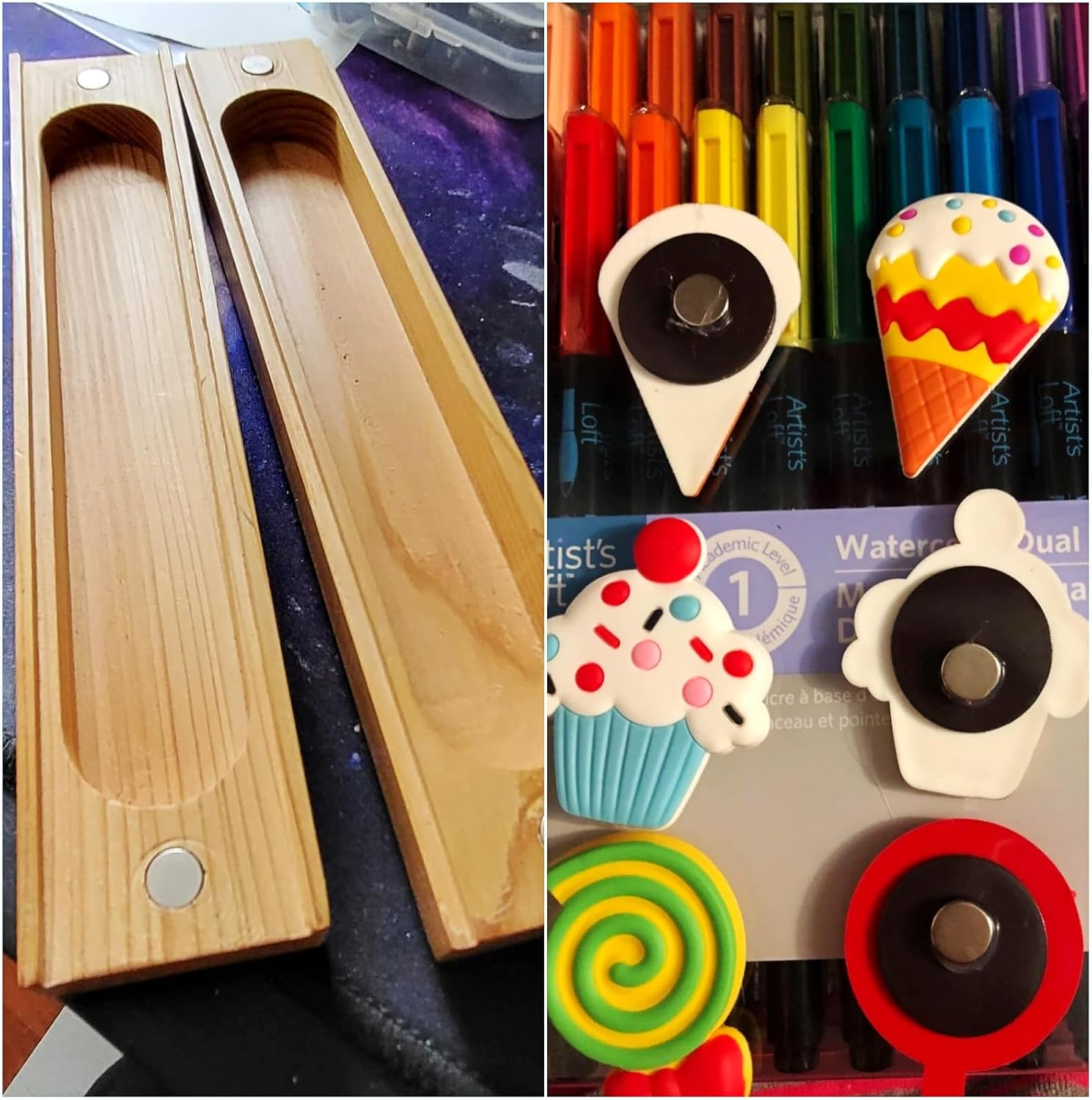 40Pcs 8X3Mm Small Magnets,Round Refrigerator Magnets, Small Cylinder Fridge Magnets, Office Magnets, Whiteboard Magnets, Durable Little Miniature Tiny Mini Magnets for Crafts image number 3