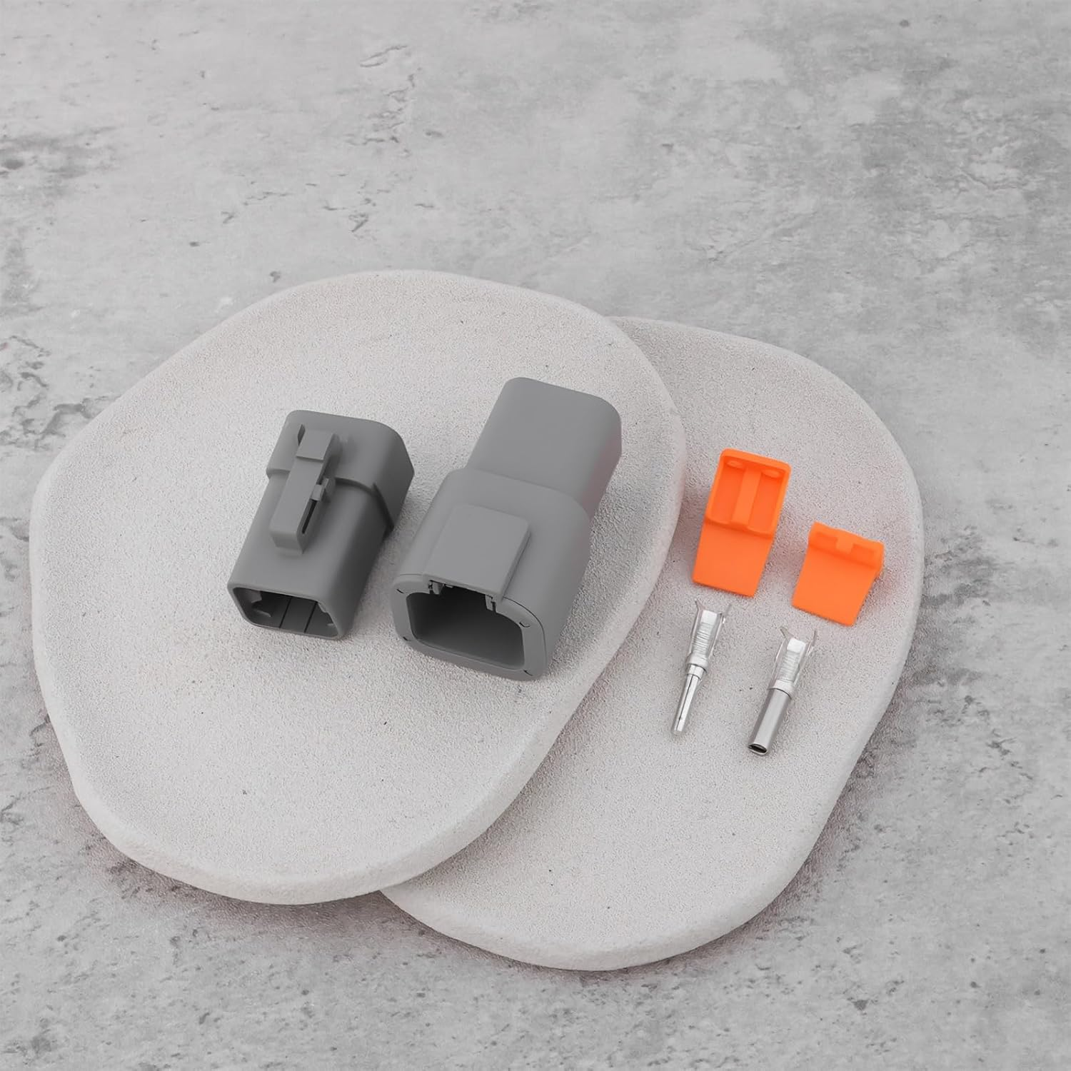 SING F LTD 2Set 4Pin DTP04-4P DTP06-4S Waterproof Connector Kit Compatible with Deutsch for Automobiles Motorcycles Trucks image number 2