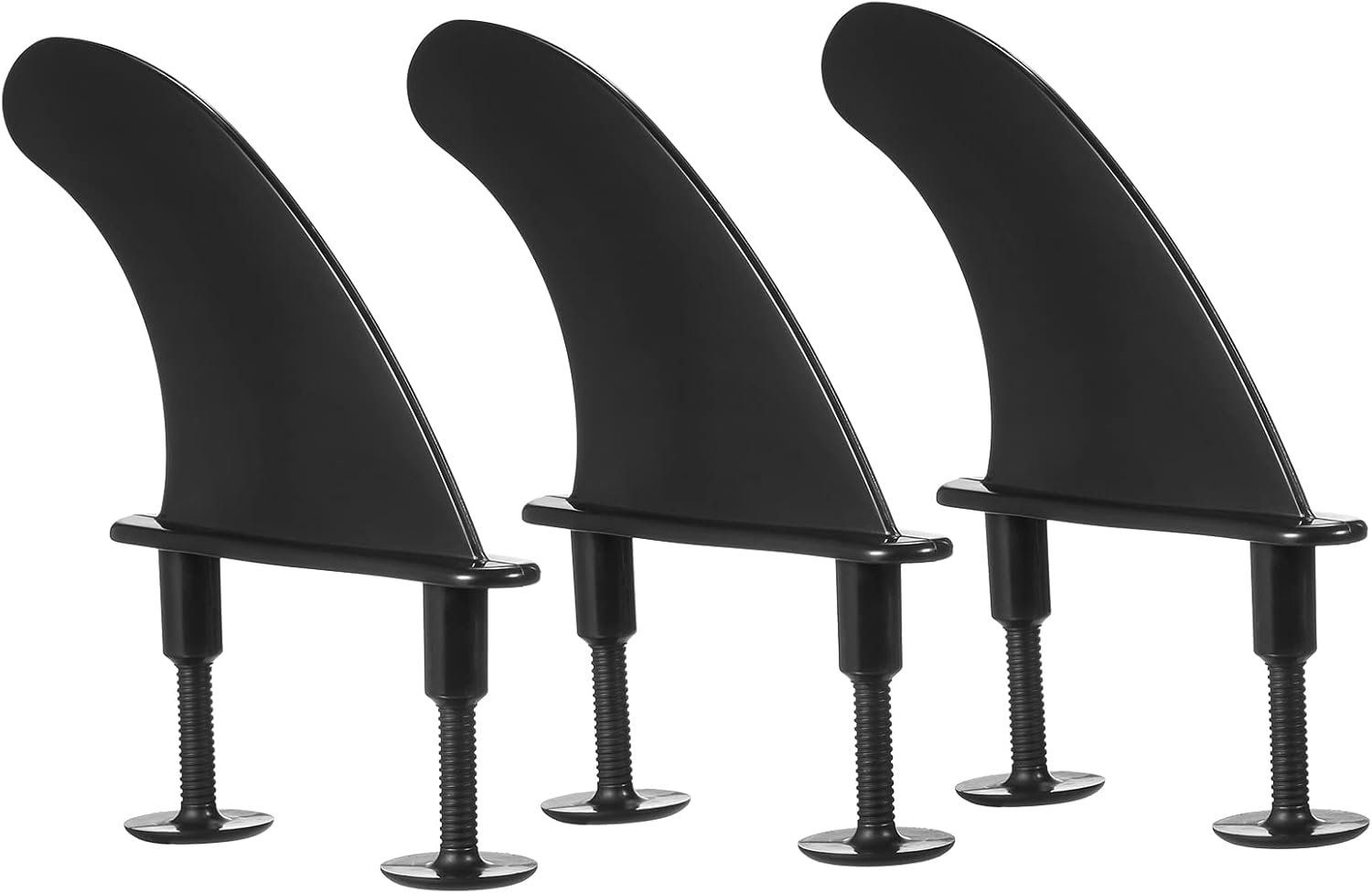3Pcs Soft Surfboard Fins with Screws 4.5 Inch Surf Fins for Soft Surfboard Longboard Surfing Accessories