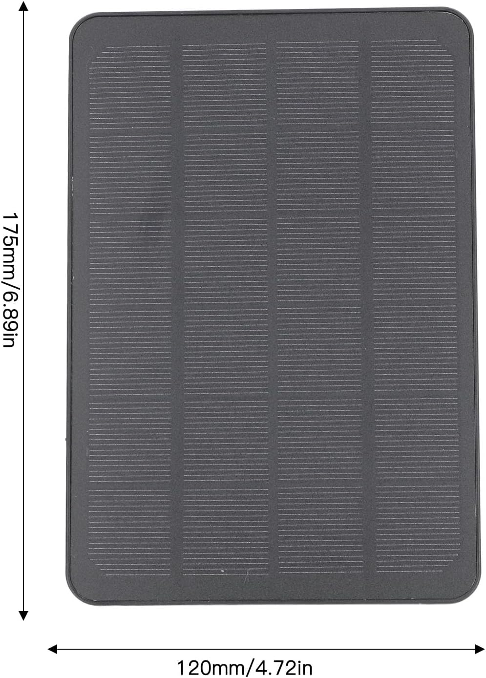 10W Solar Panel for Security Camera, 6V Waterproof Solar with 9.8Ft Cable & 360&deg; Adjustable Bracket, Solar Power Supply for Arlo Pro 3 for Pro 4 (Black) image number 2