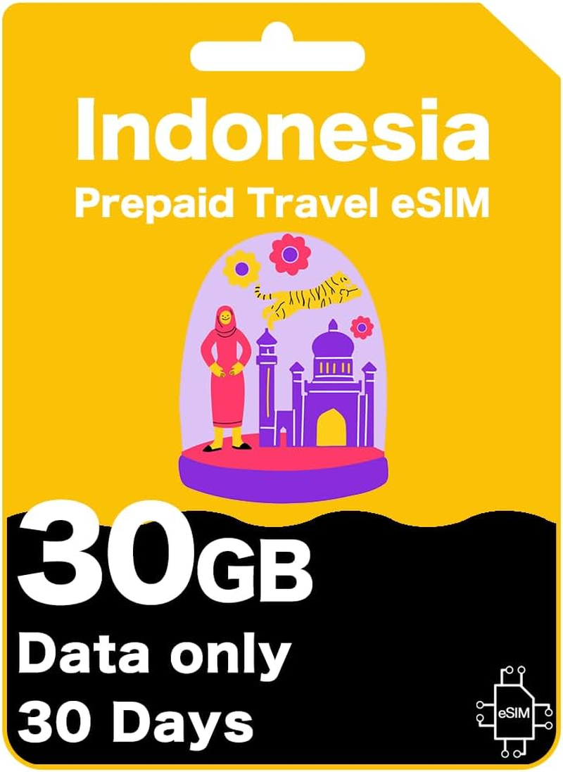 Indonesia Prepaid Travel Esim - High-Speed Data for 30 Days, Data-Only (10GB (30 Days)) image number 4