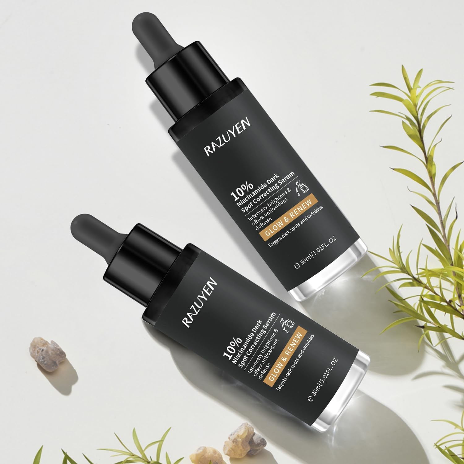 Niacinamide Serum, Glow Serum with 10% Niacinamide and Arbutin for Radiant Skin, Brightening, Soothing, Hydrating for Face, 30Ml image number 3