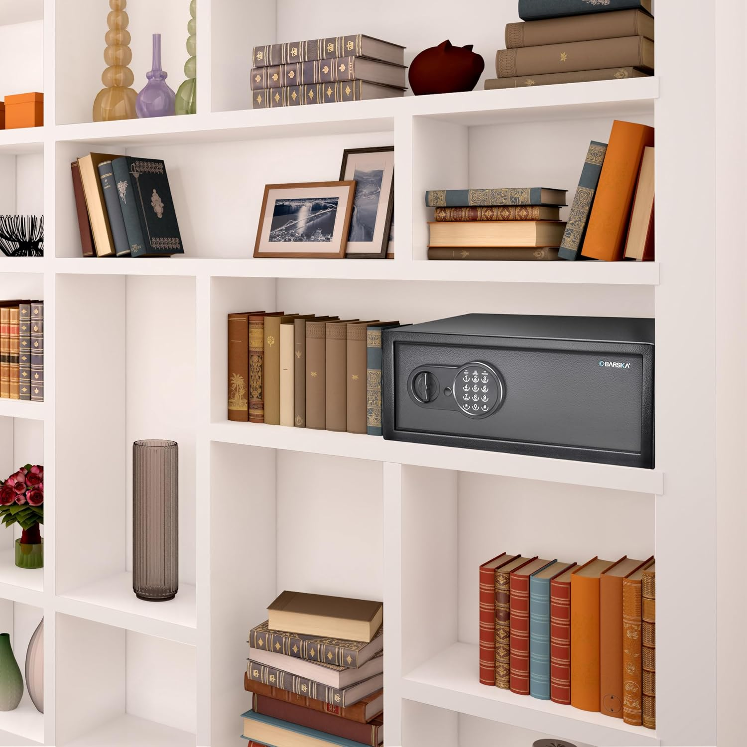 Barska Digital Keypad Home & Office Steel Security Safe Lock Box with Deadbolts - 1.2 Cu Ft Standard image number 1