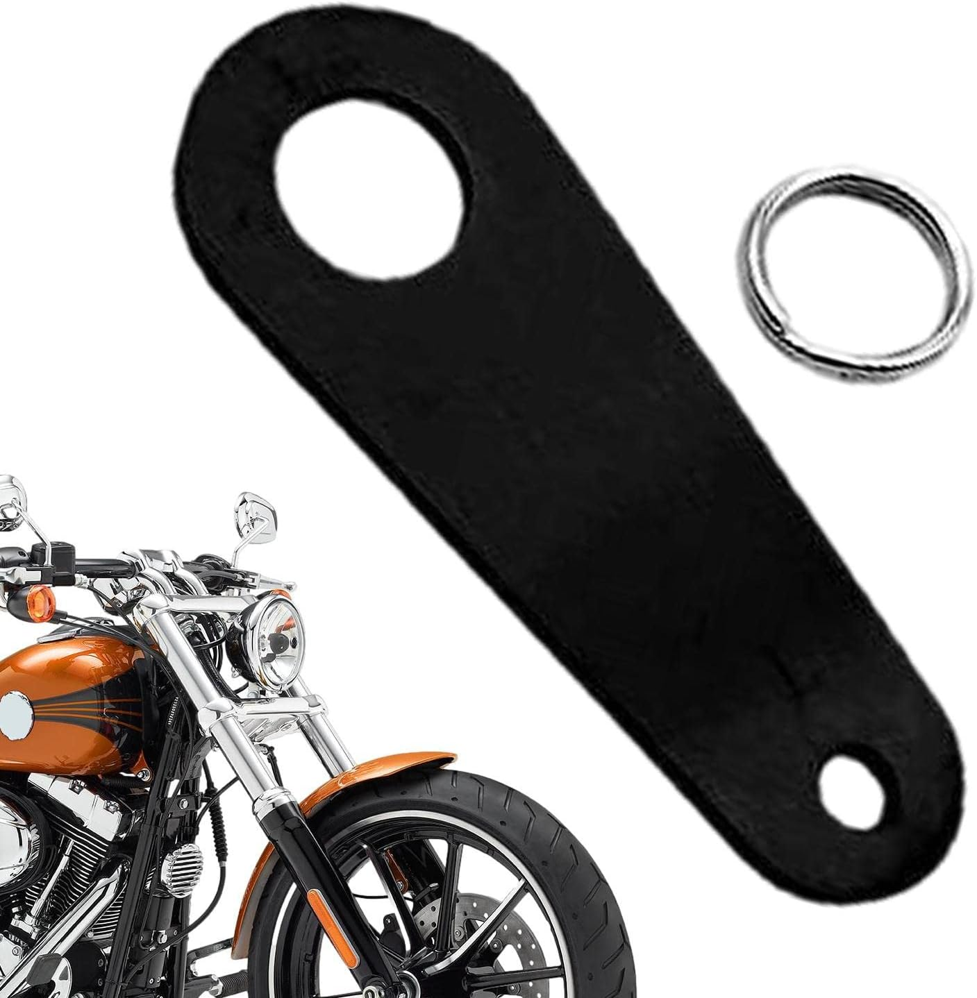 Motor Bell Hangers and Split Rings - Bells Accessory and Key Chain for Luck Motorcycle Accessories | Motorcycle Accessories Fits for Any Bells image number 6
