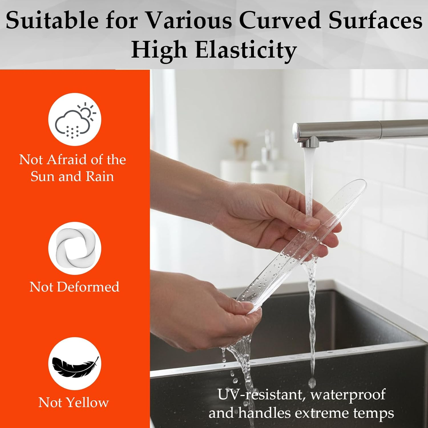 Car Door Edge Protector, 12 Pcs Transparent Car Door Protector Strips, Anti-Collision Guard for Doors, Handles and Bumper image number 3