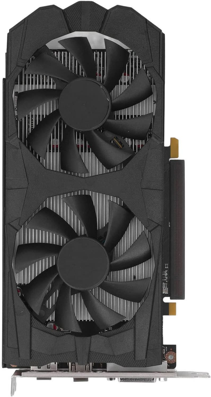 RX580 8GB 256BIT DDR5 Graphics Card, Desktop Video Card with PCIE 3.0 16X Slot, HDMI, DVI, DP, Cooling Dual Fans (RX580 8G D5)