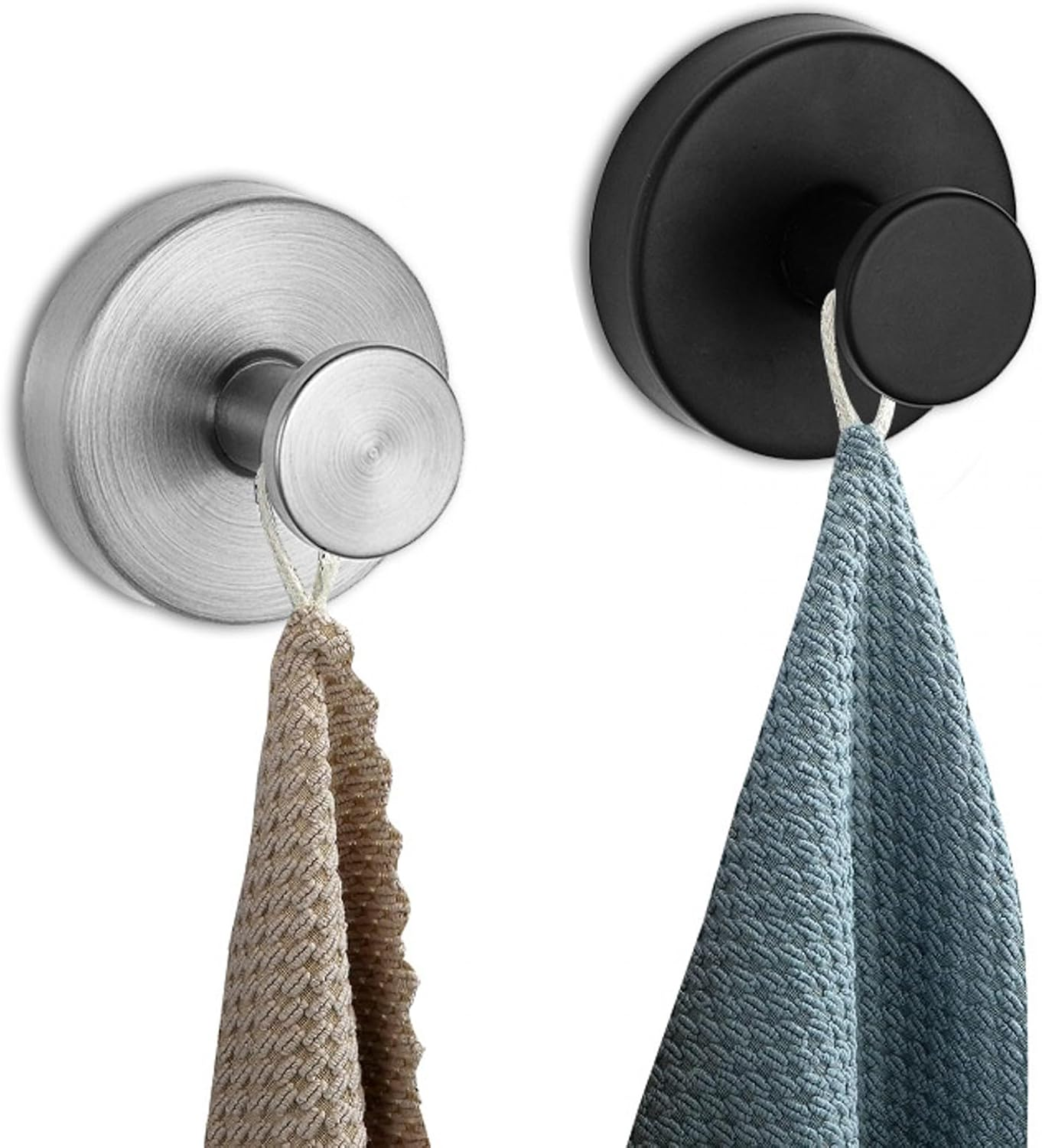 4PCS Bathroom Towel Hooks, Wall Mounted Coad Robe Clothes Hook, Stainless Steel Heavy Duty Hanger for Home Bedroom Kitchen (Silver) image number 4