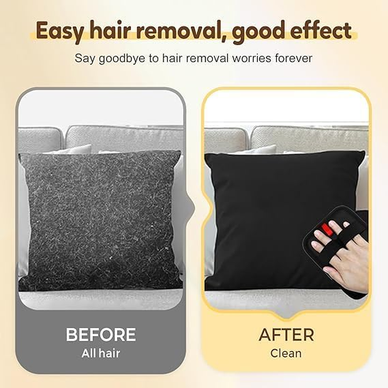 Pet Hair Remover,Electrostatic Pet Hair Remover Gloves, Reusable Electrostatic Pet Cat Dog Hair Removal Grooming Gloves Brush Tool for Couch, Furniture, Carpet, Car Seat image number 3