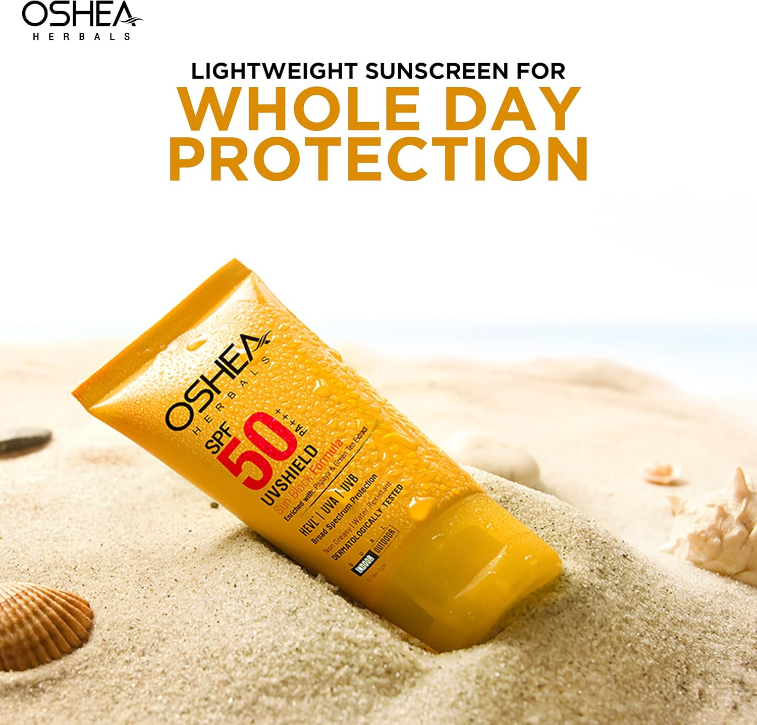 Oshea Herbals Uvshield Sun Block Formula SPF 50 (60GM) image number 5