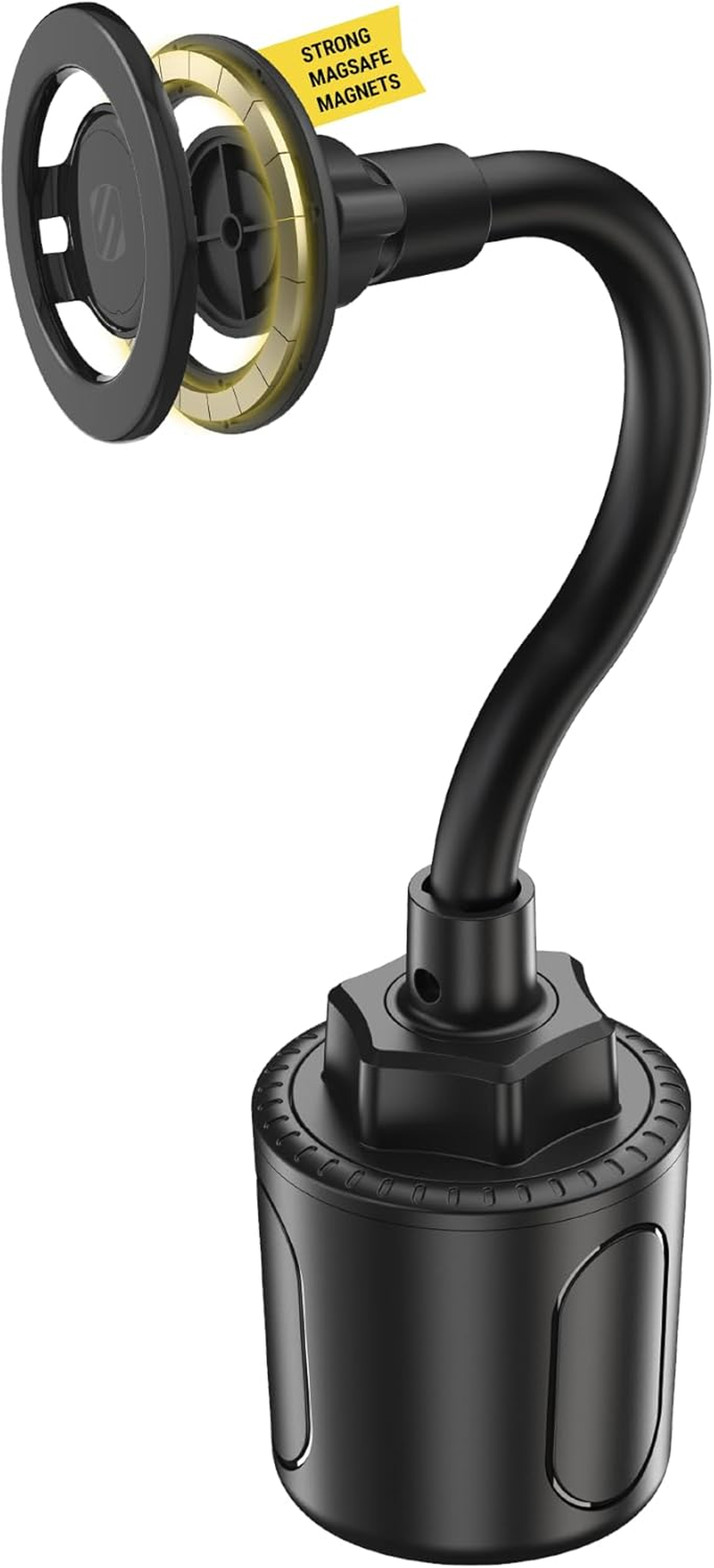 Scosche Magicmount&trade; SMSCUP Magnetic Cup Holder Phone Mount with Adjustable Gooseneck and Magnet Head, Magsafe Phone Holder for Car Compatible with Iphone 16 15 14 13 12 Series, Mag Safe Case & Android image number 1