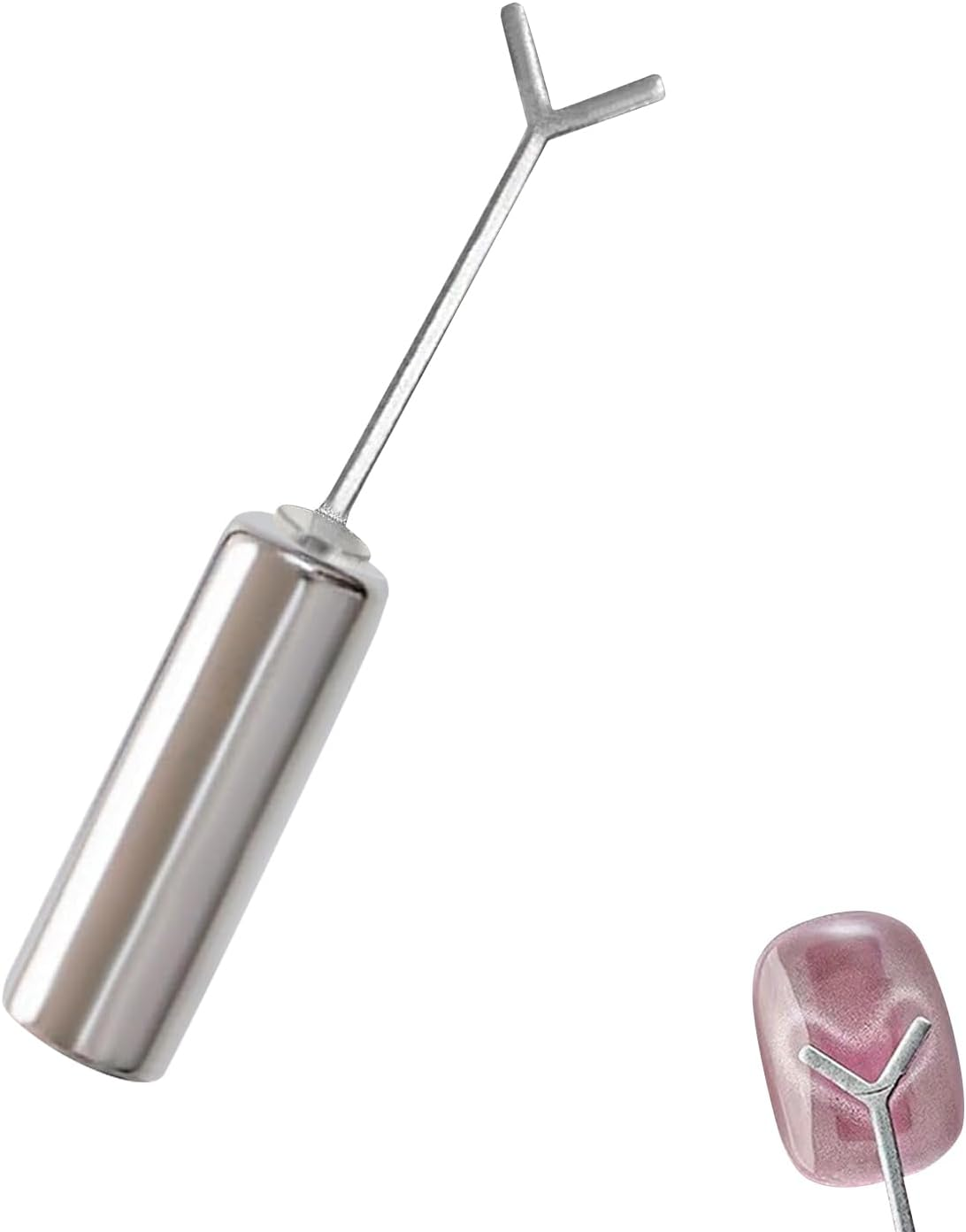 Y-Shaped Cat Eye Magnet for Heart Nail Design, Professional 2-In-1 Set with Metal Guide Plate, Compatible with All Magnetic Nail Polishes, Salon Quality for DIY Manicure at Home (*1) image number 4